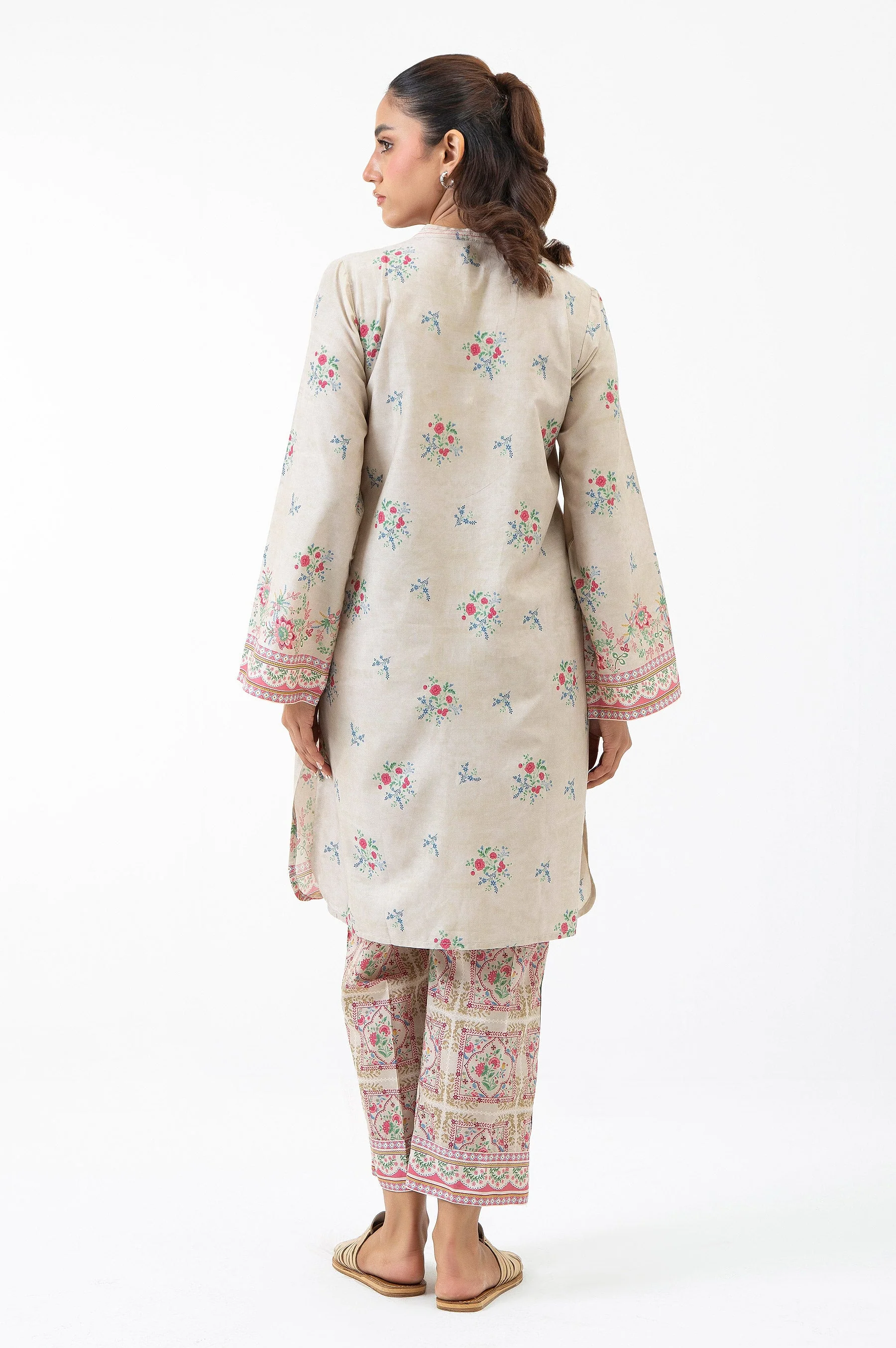 STITCHED EMBROIDERED CAMBRIC SUIT (FACTORY E-OUTLET) - Image 5