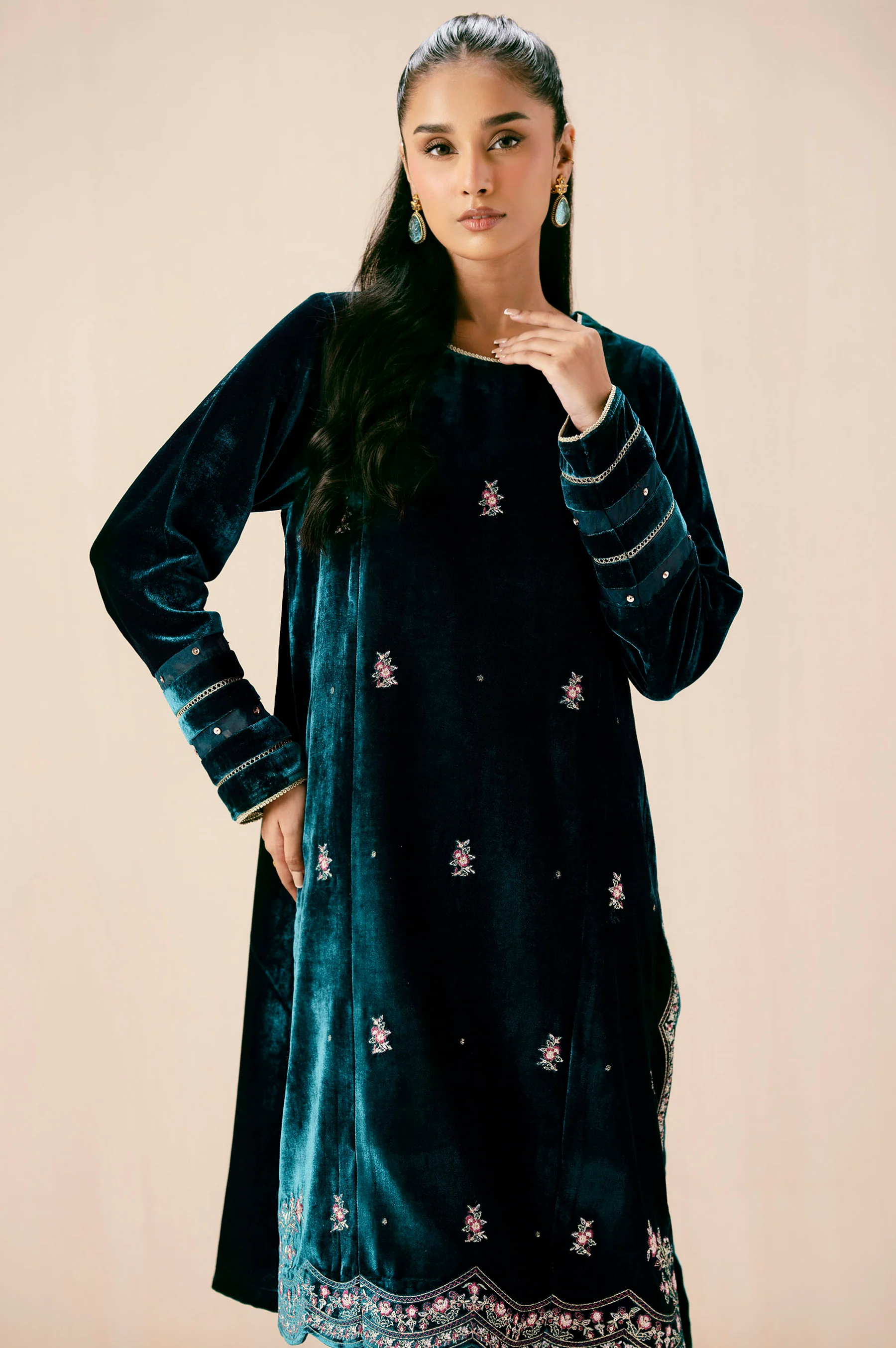 EMBROIDERED SHIRT BOTTOM SUIT - Image 2