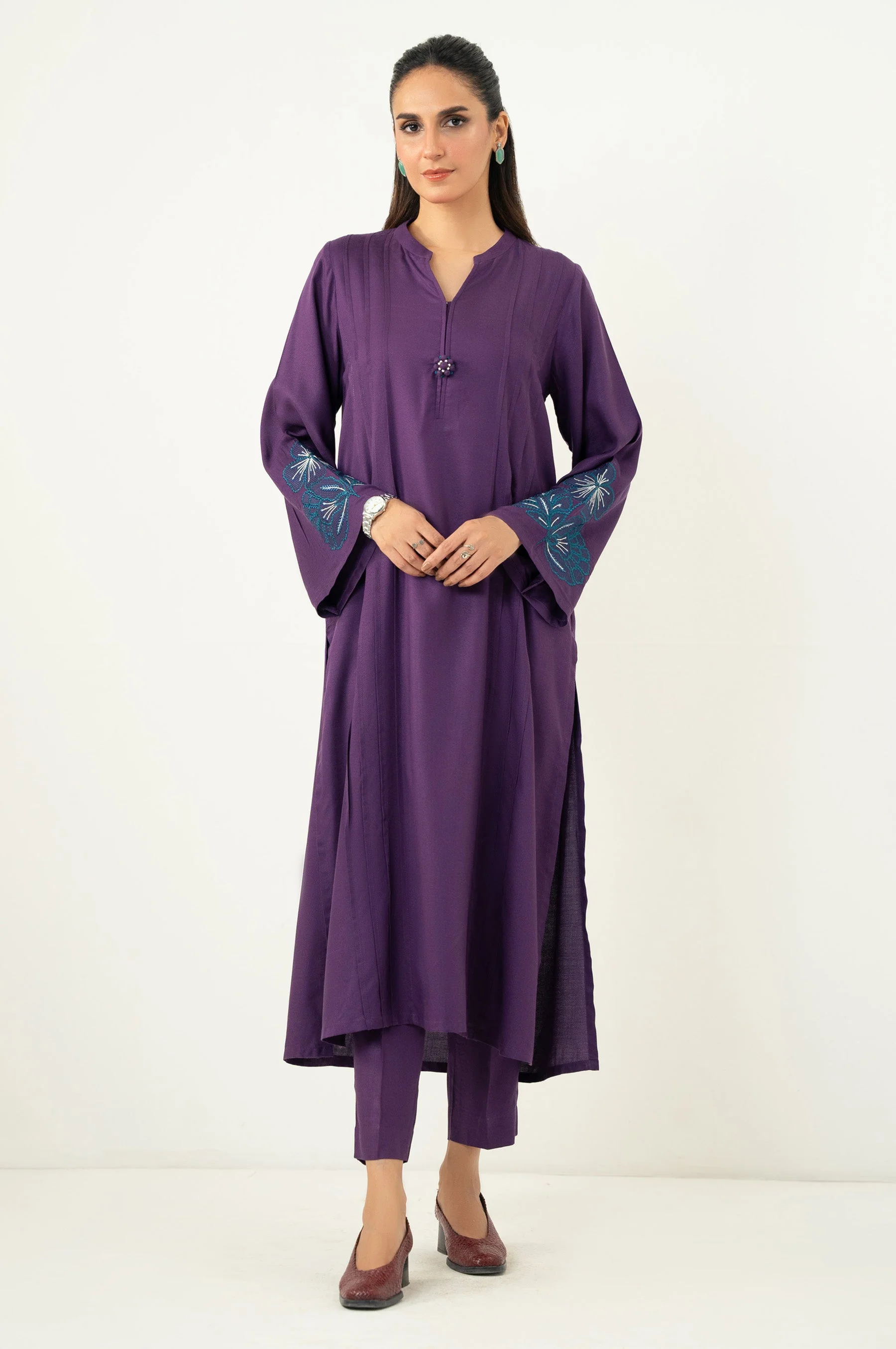 STITCHED EMBROIDERED SHIRT BOTTOM (FACTORY E-OUTLET) - Image 6