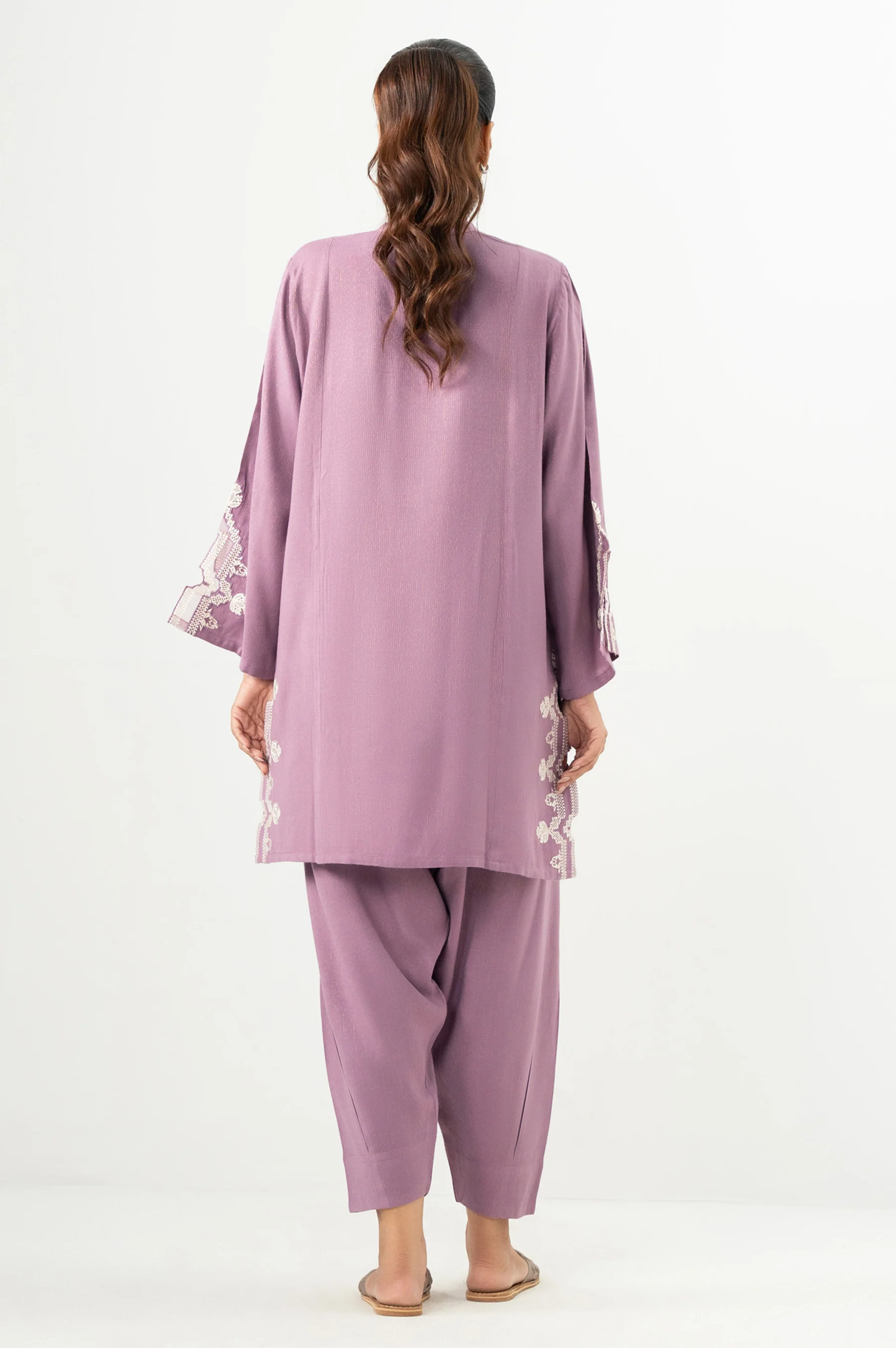 STITCHED EMBROIDERED SHIRT BOTTOM - Image 5