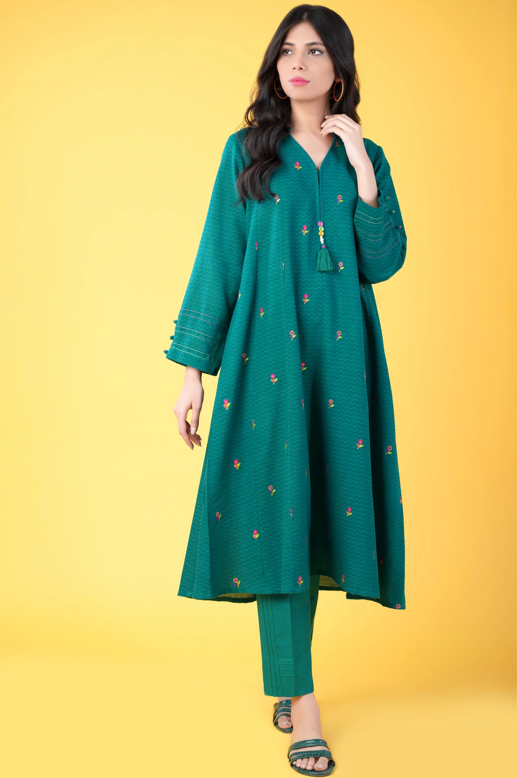 Stitched 2 piece Dobby Jacquard Suit - Image 2