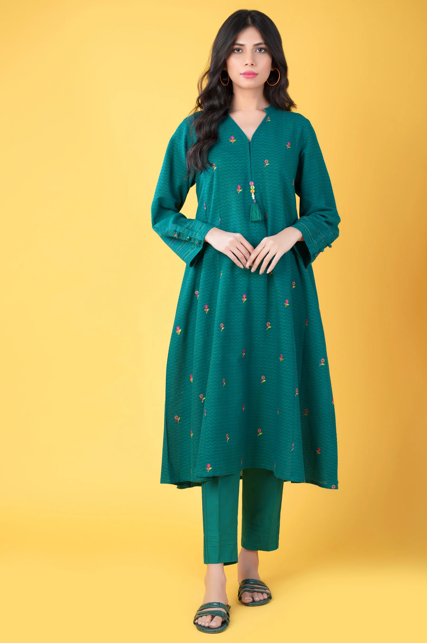 Stitched 2 piece Dobby Jacquard Suit - Image 6