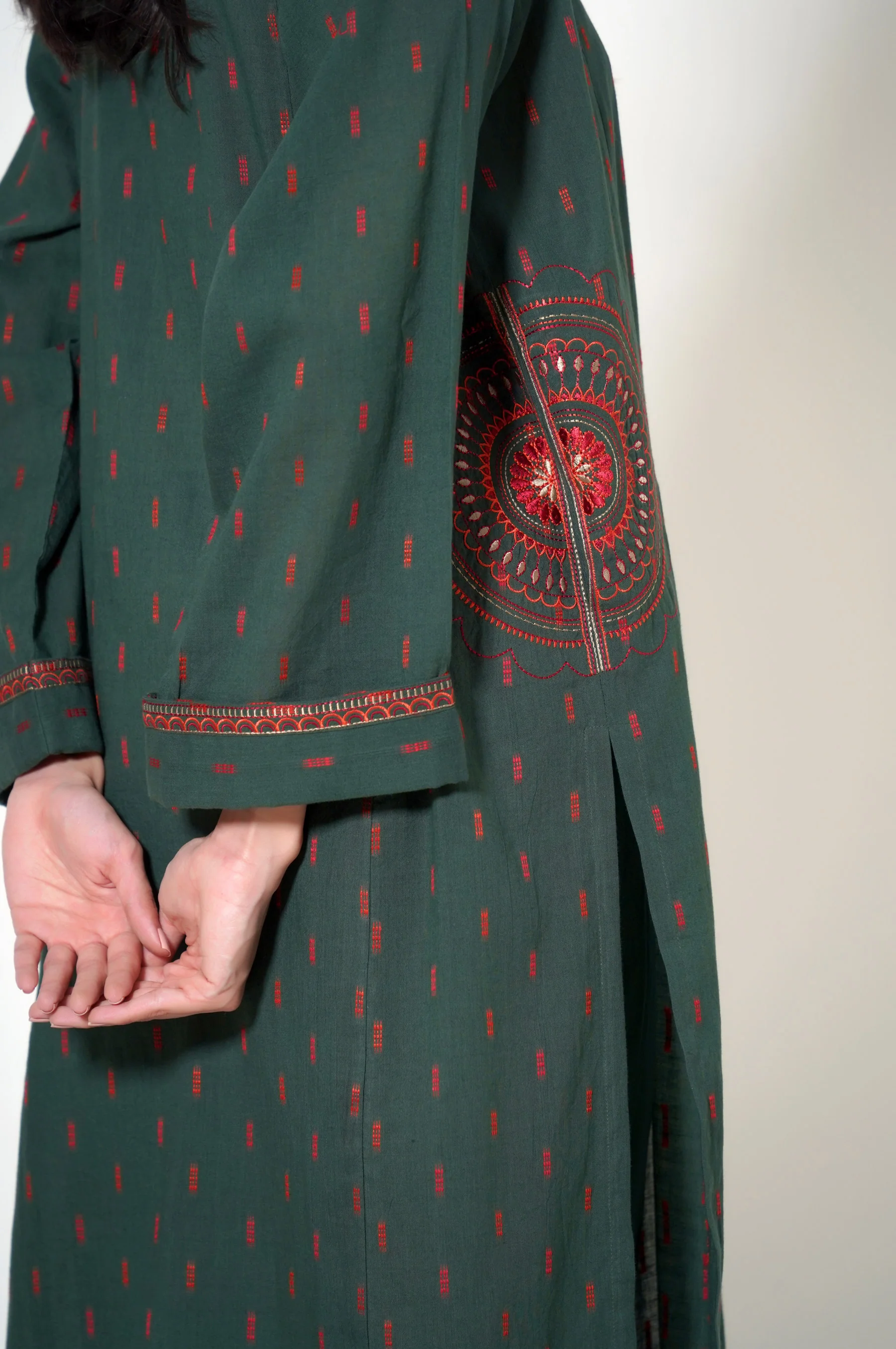 Stitched 2 Piece Jacquard Suit - Image 6