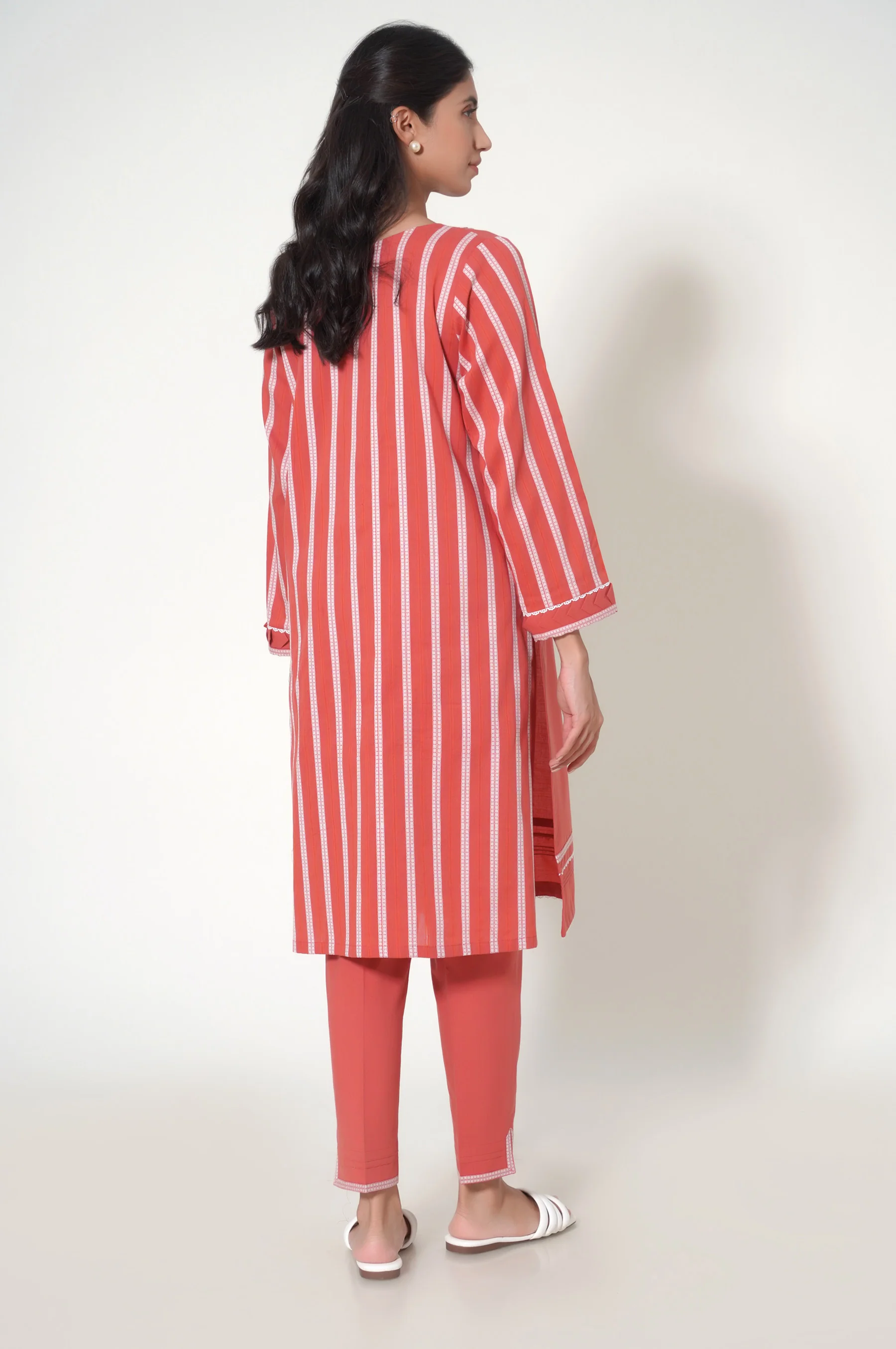 Stitched 2 Piece Jacquard Suit - Image 4