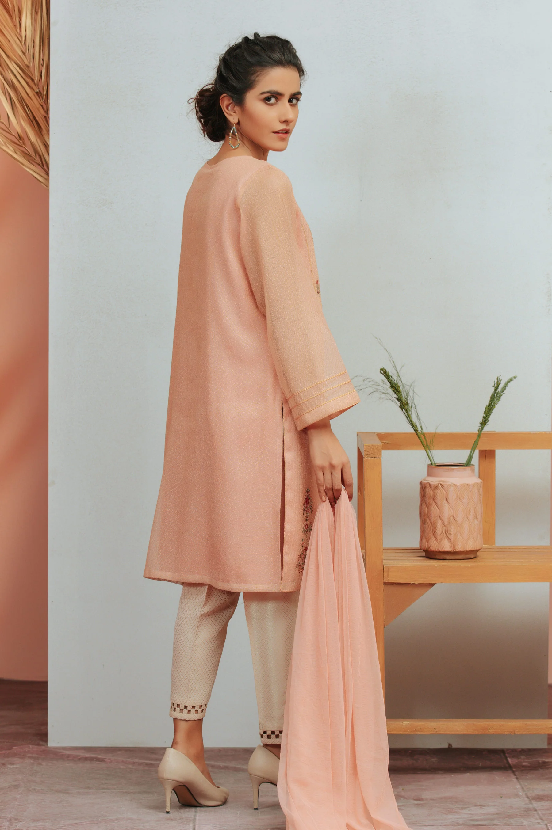Stitched 2 Piece Karandi Maysori Embroidered Suit - Image 2