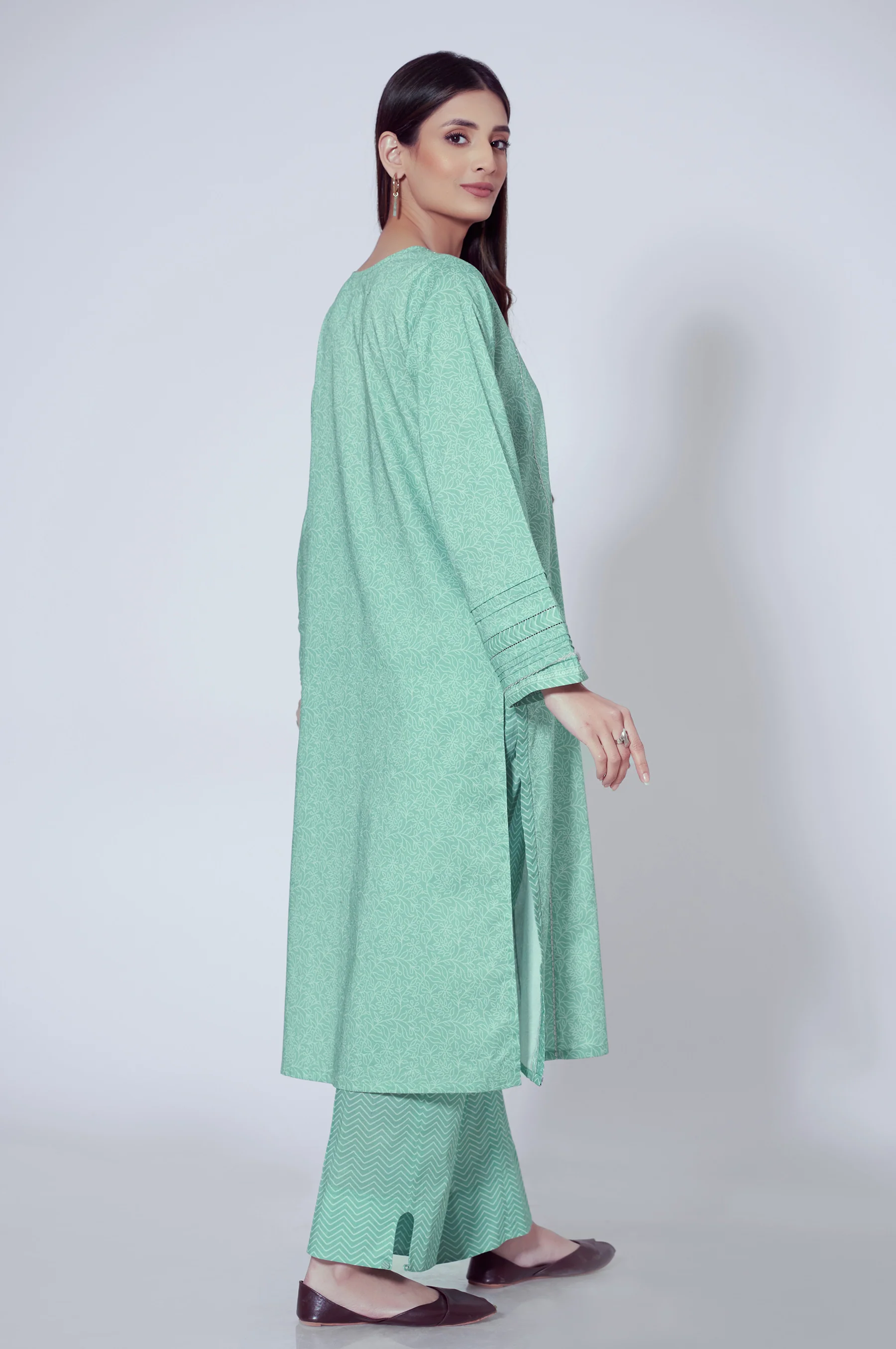 Stitched 2 Piece Printed Lawn Suit - Image 4