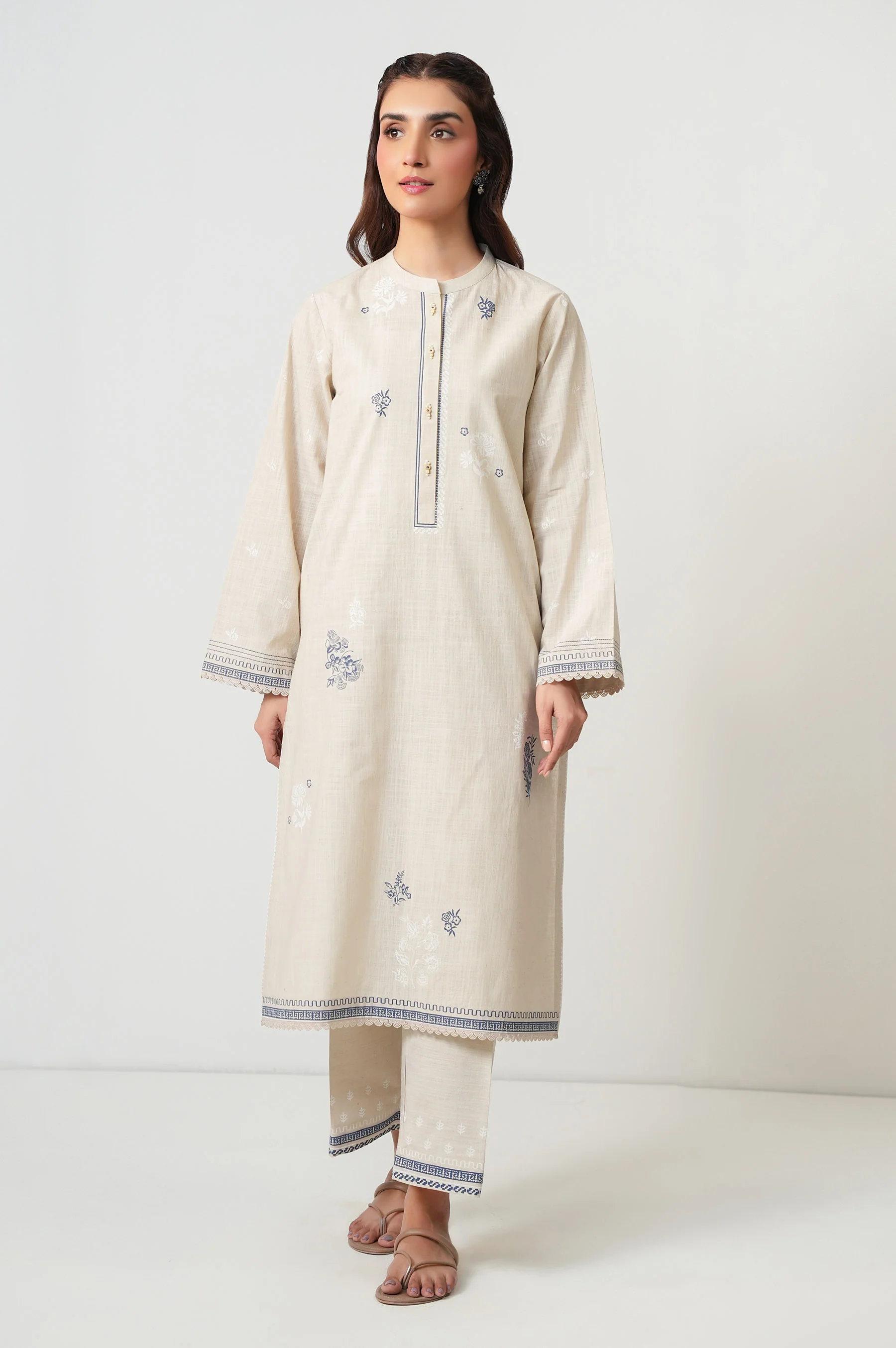 STITCHED PRINTED SHIRT BOTTOM - Image 2