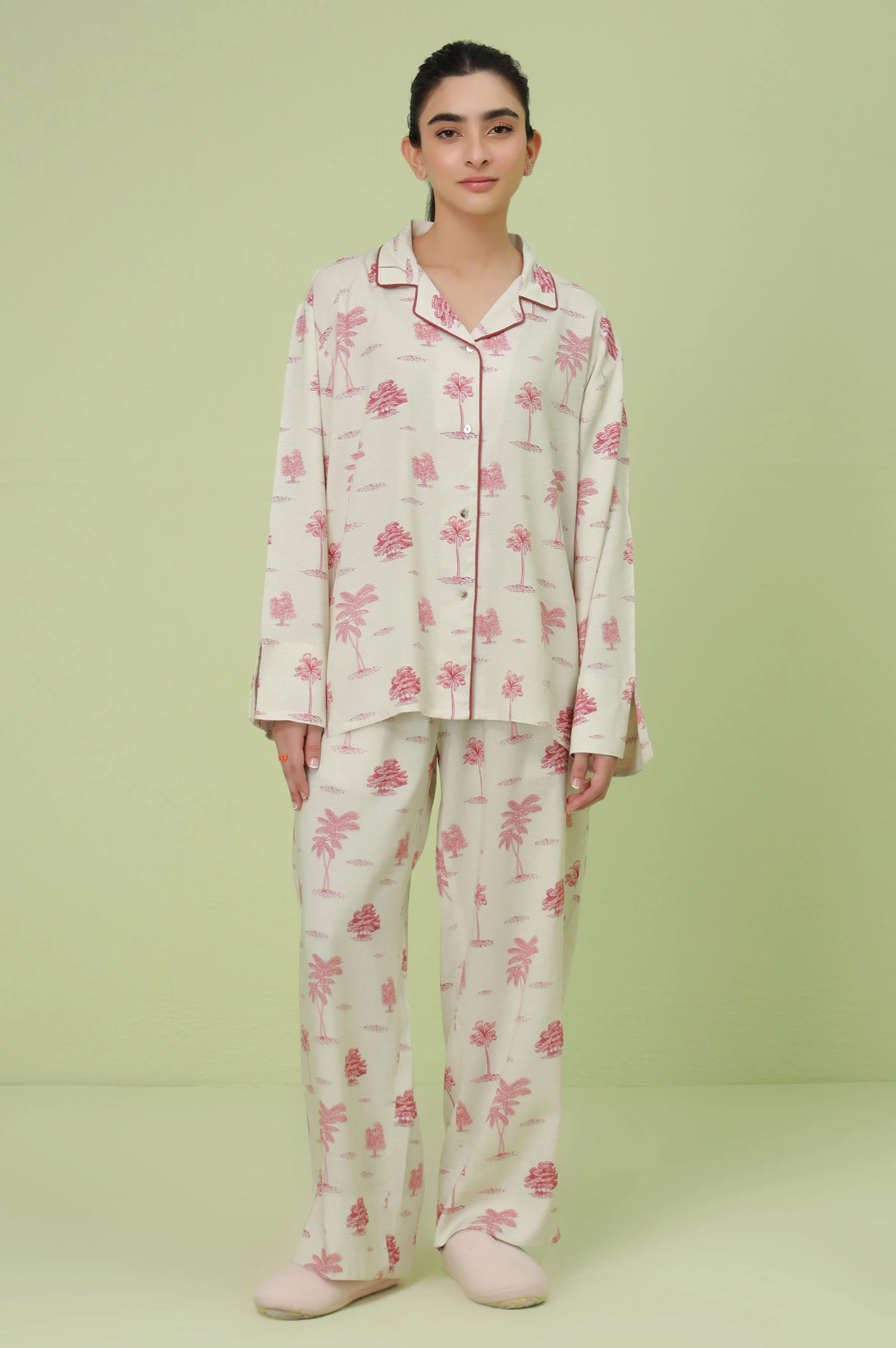 2 Piece PJ Set - Red - Image 3