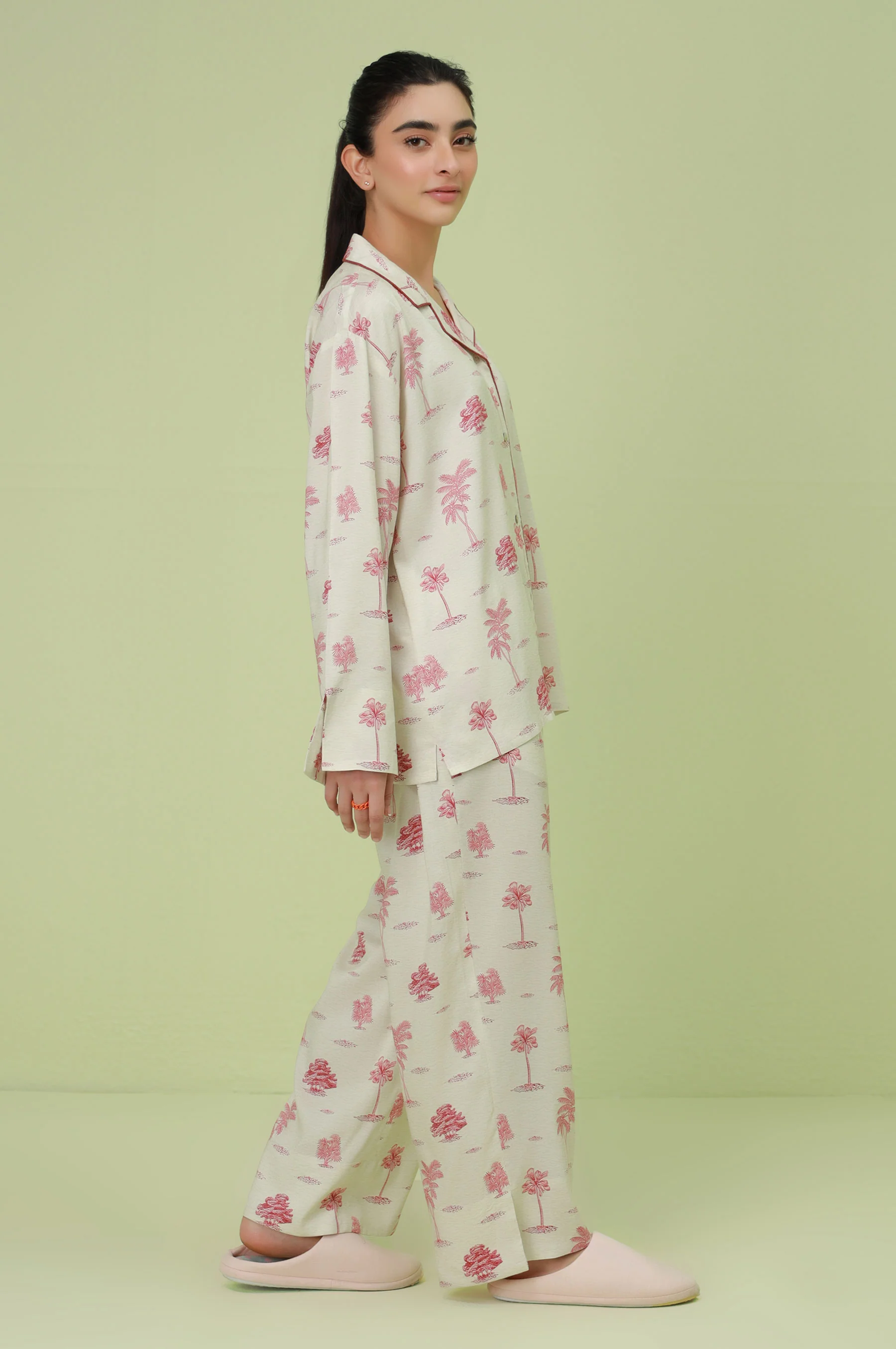 2 Piece PJ Set - Red - Image 4