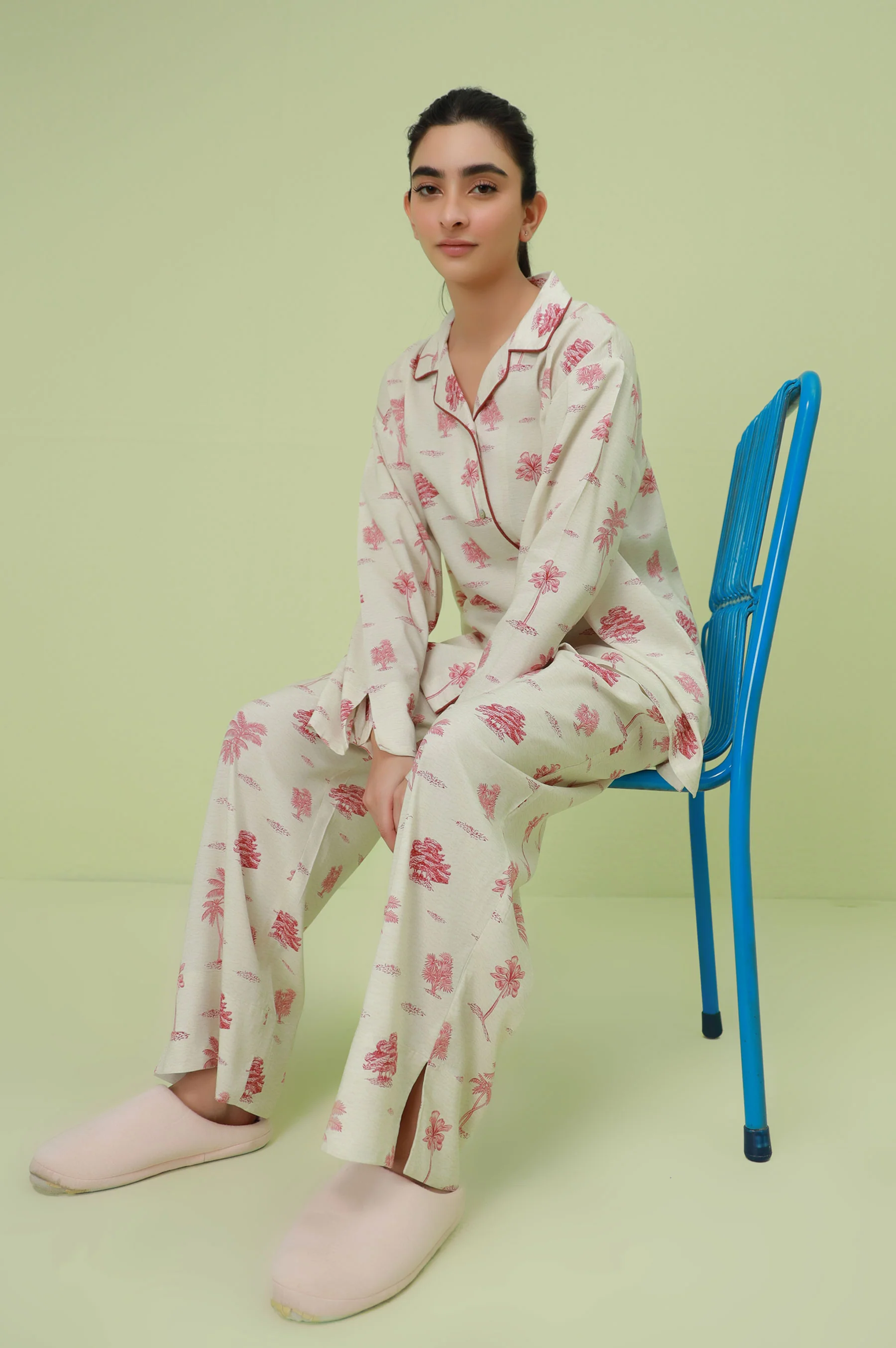 2 Piece PJ Set - Red - Image 5