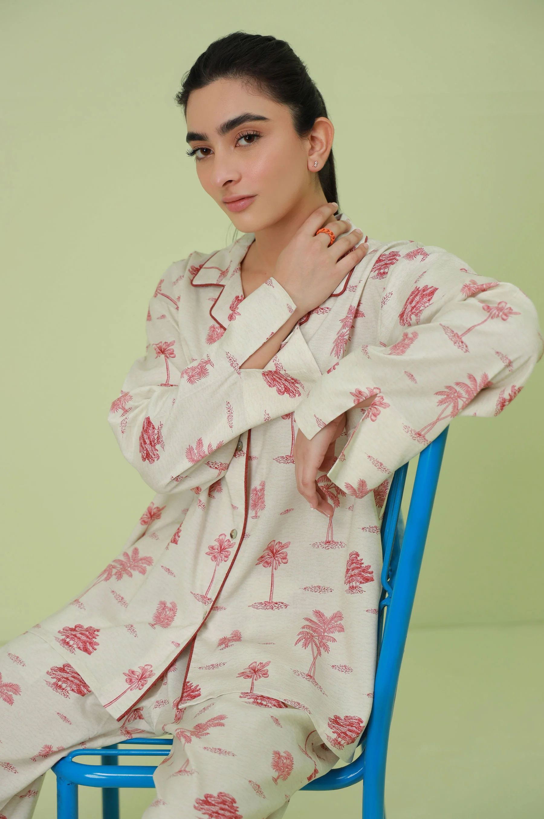 2 Piece PJ Set - Red - Image 6