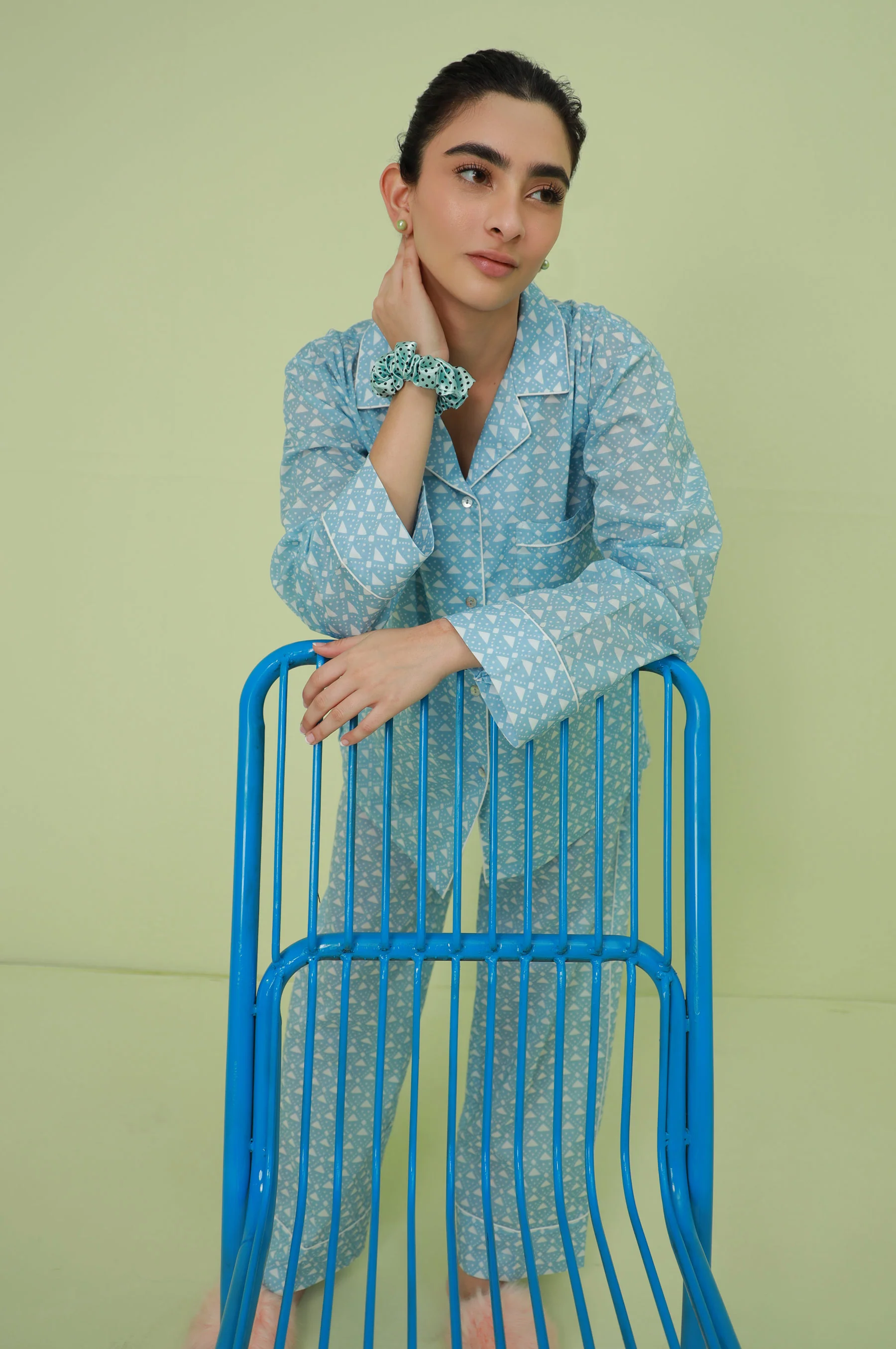 2 Piece PJ Set - Sky Blue - Image 4