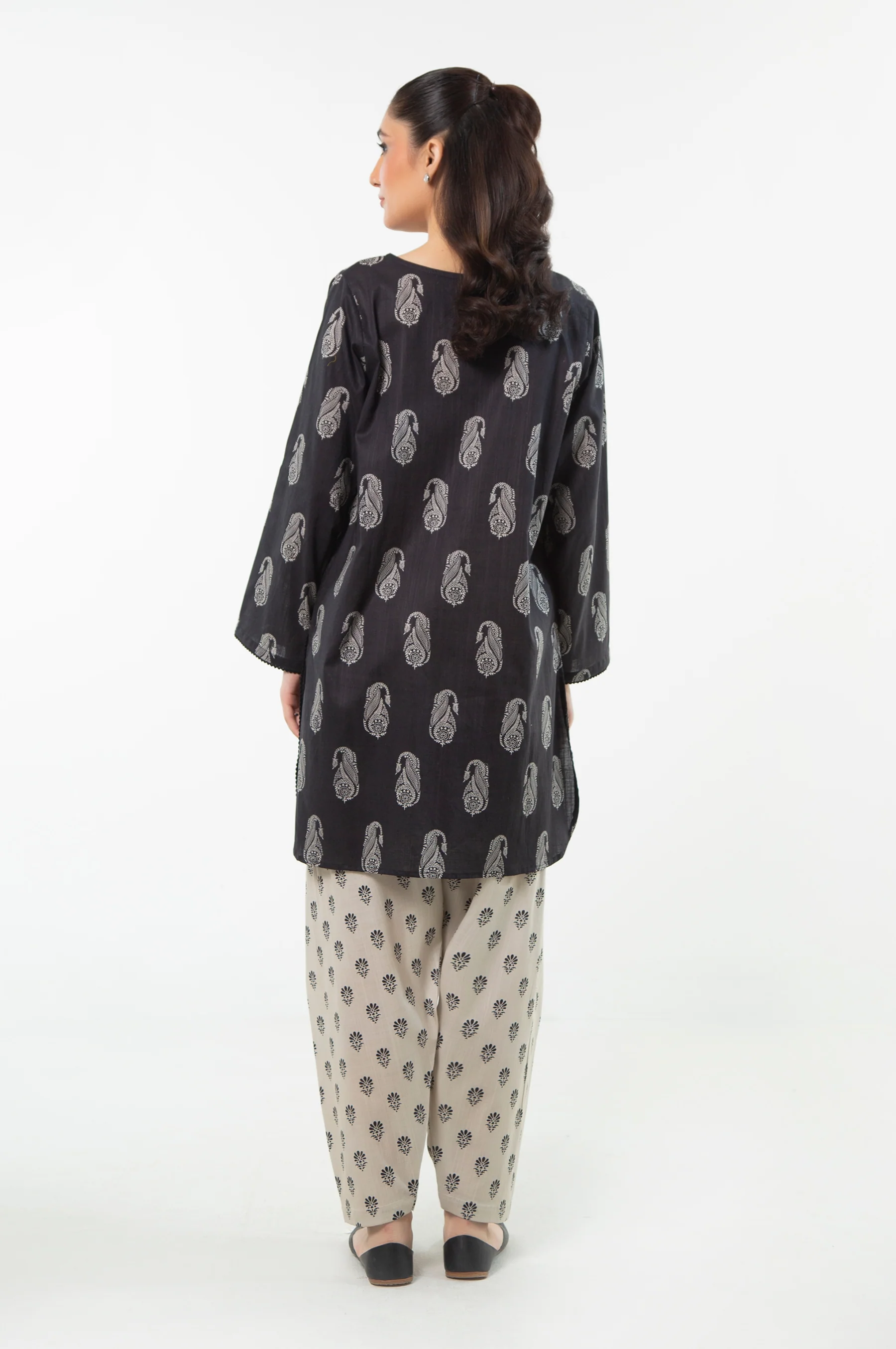 STITCHED PRINTED SHIRT BOTTOM - Image 4