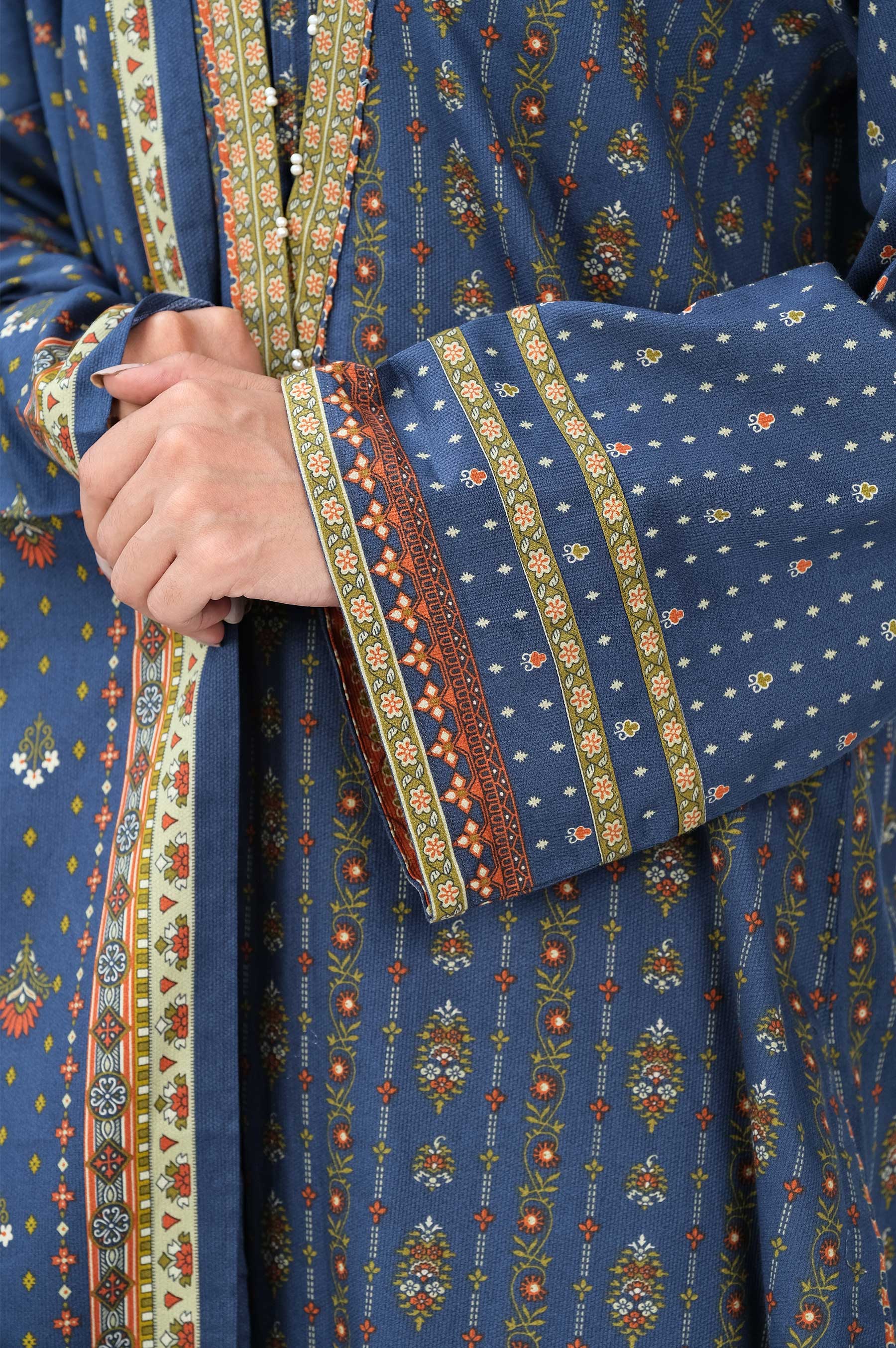 Stitched 2 Piece Printed Cottel Suit - Image 5