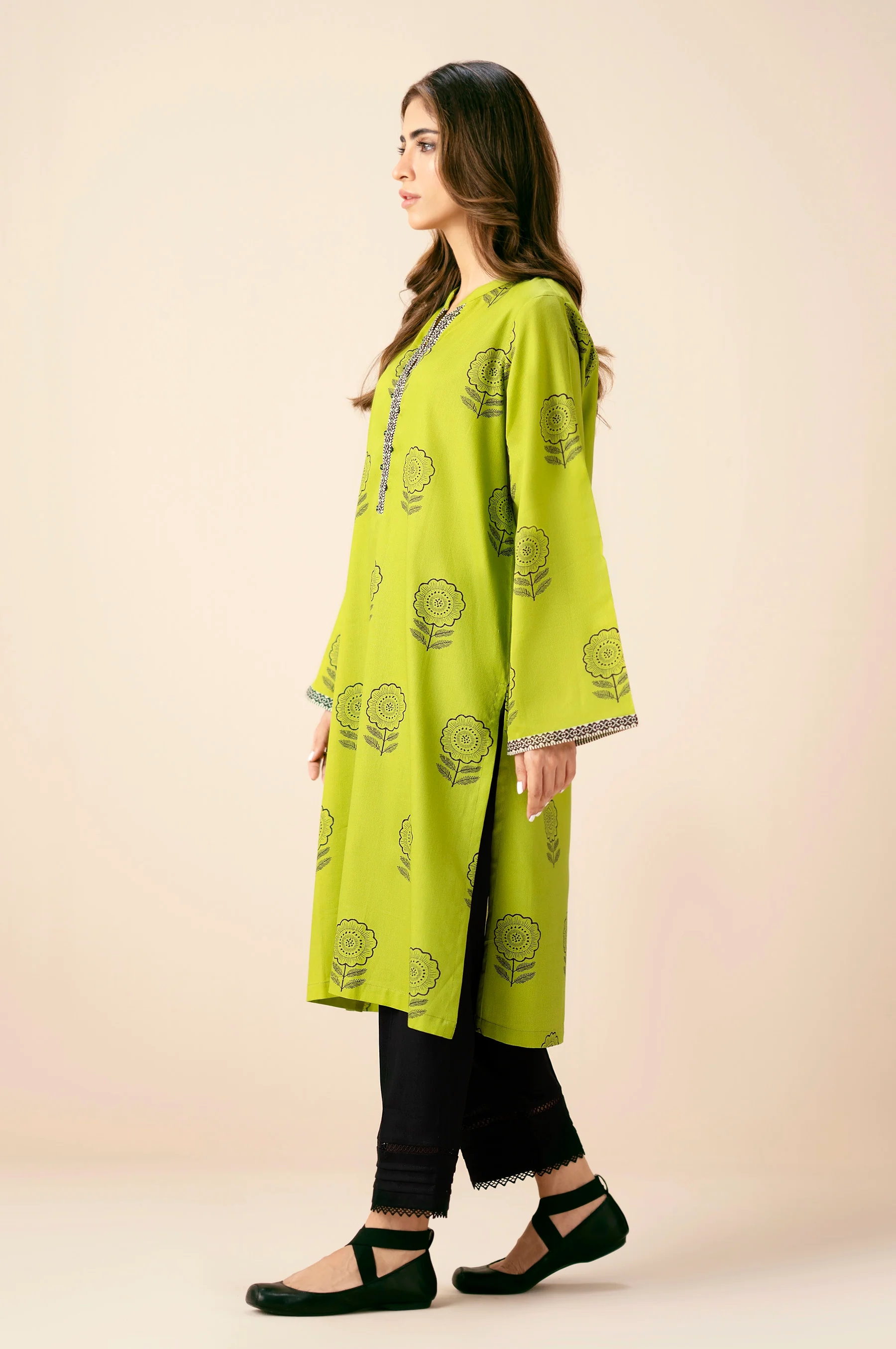 STITCHED PRINTED SHIRT BOTTOM - Image 4