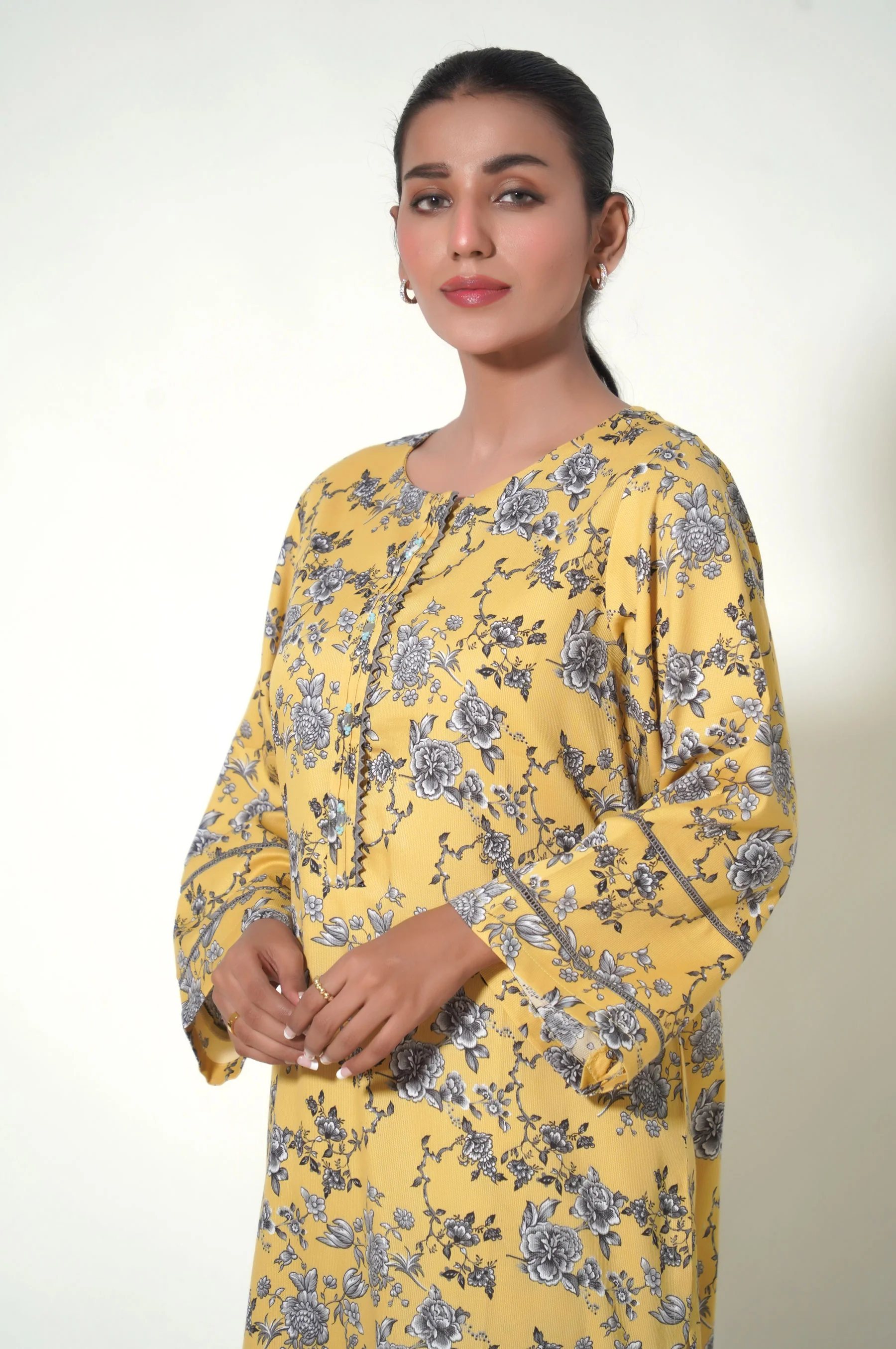 Stitched 2 Piece Printed Cottel Suit - Image 2
