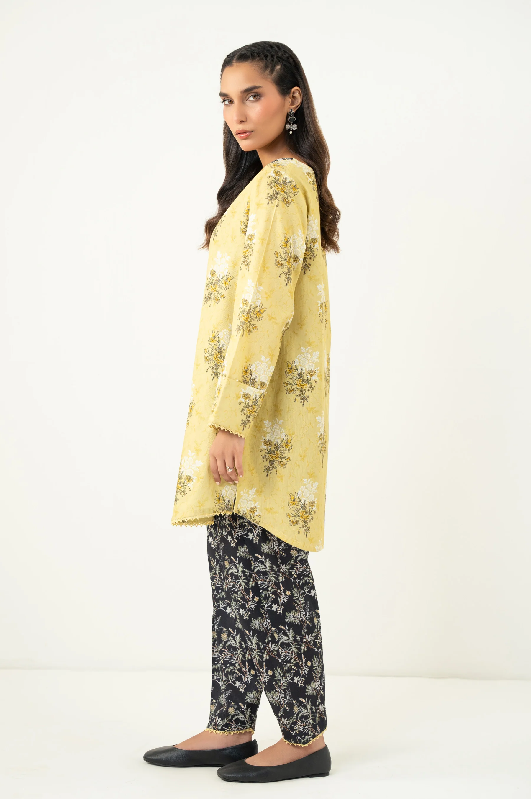 STITCHED PRINTED SHIRT BOTTOM - Image 5