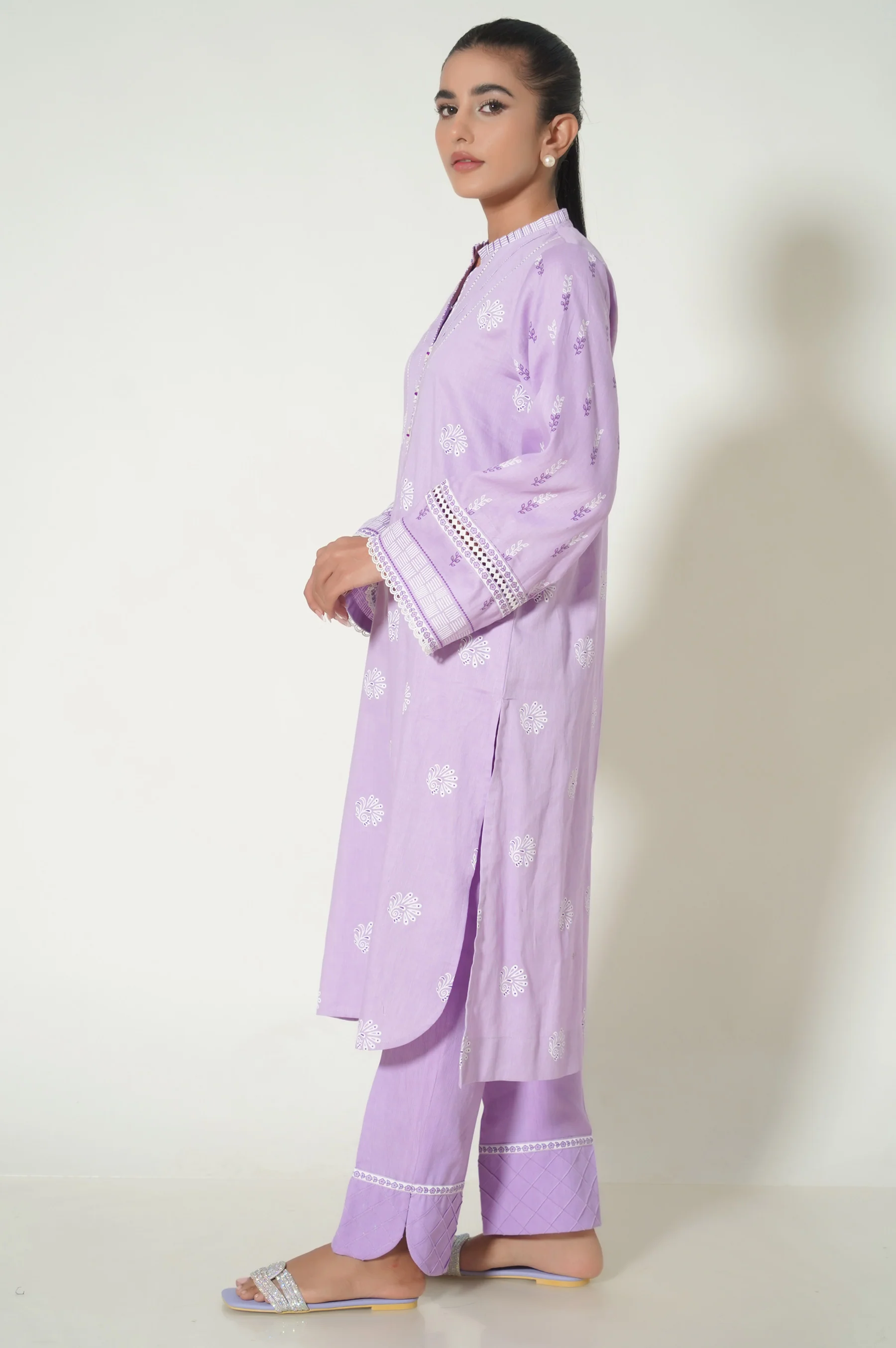 Stitched 2 Piece Printed Cottle Suit - Image 2