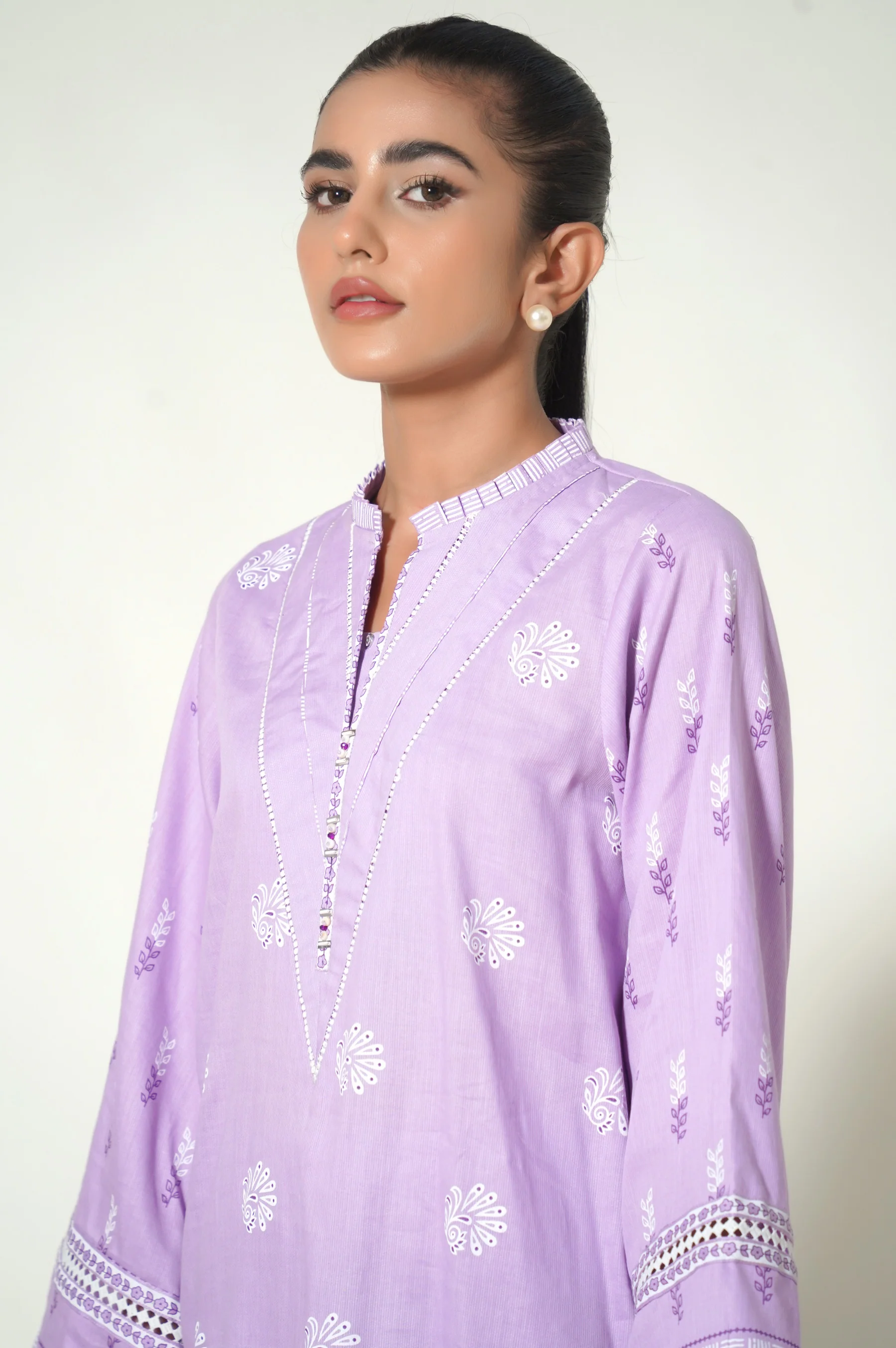 Stitched 2 Piece Printed Cottle Suit - Image 4