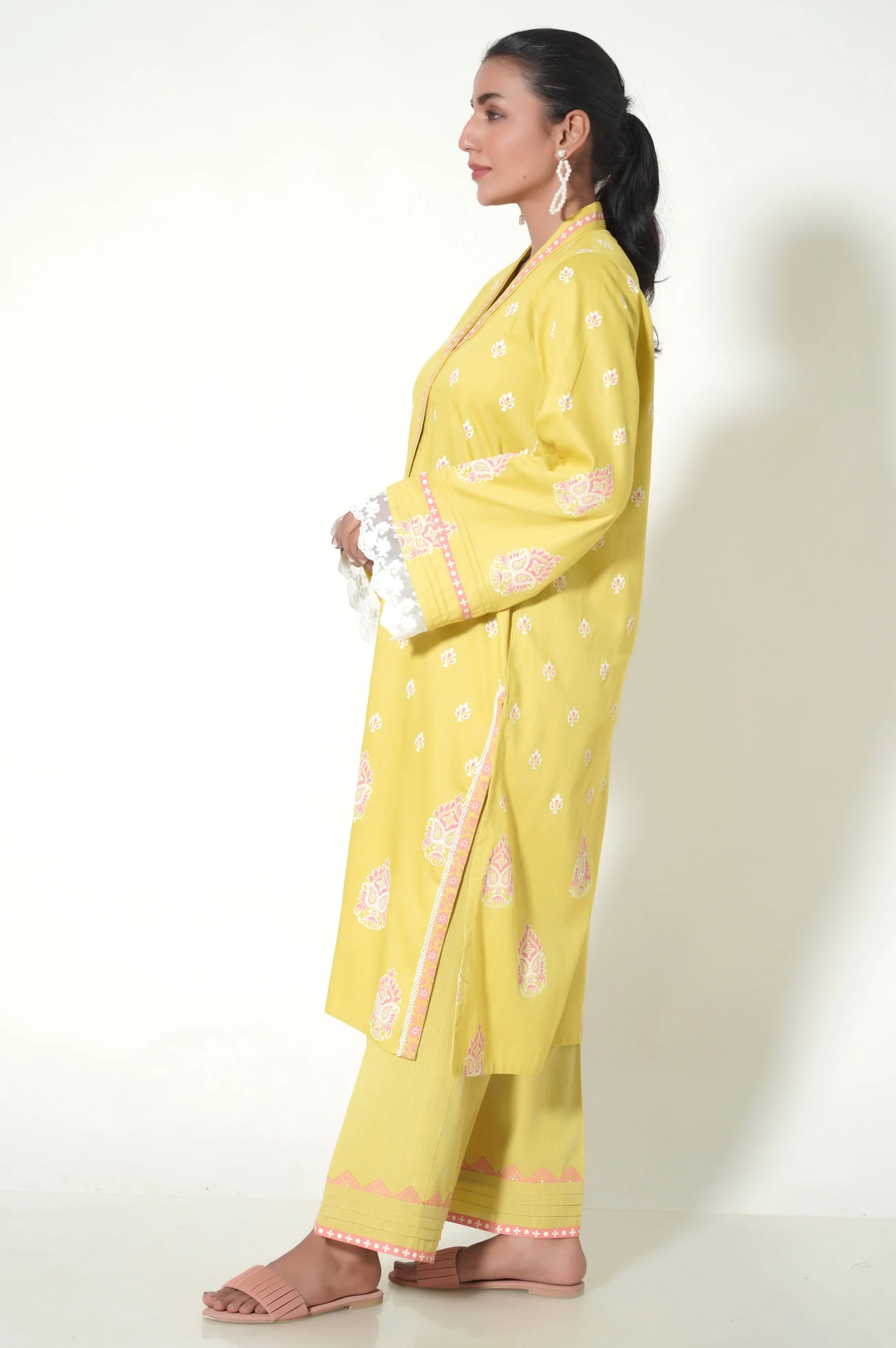Stitched 2 Piece Printed Cottle Suit - Image 4