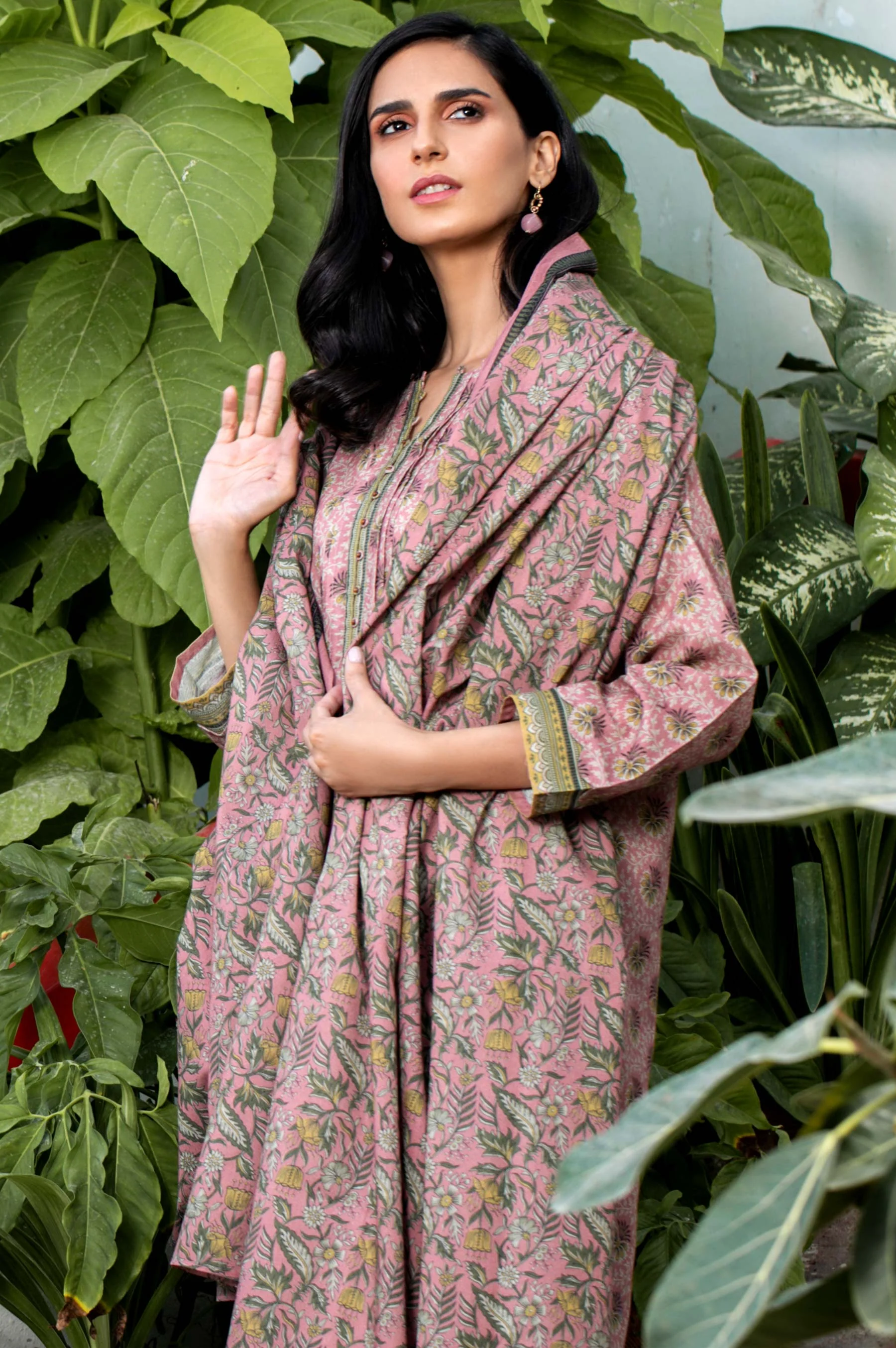 Stitched 2 Piece Printed Karandi Suit - Image 5