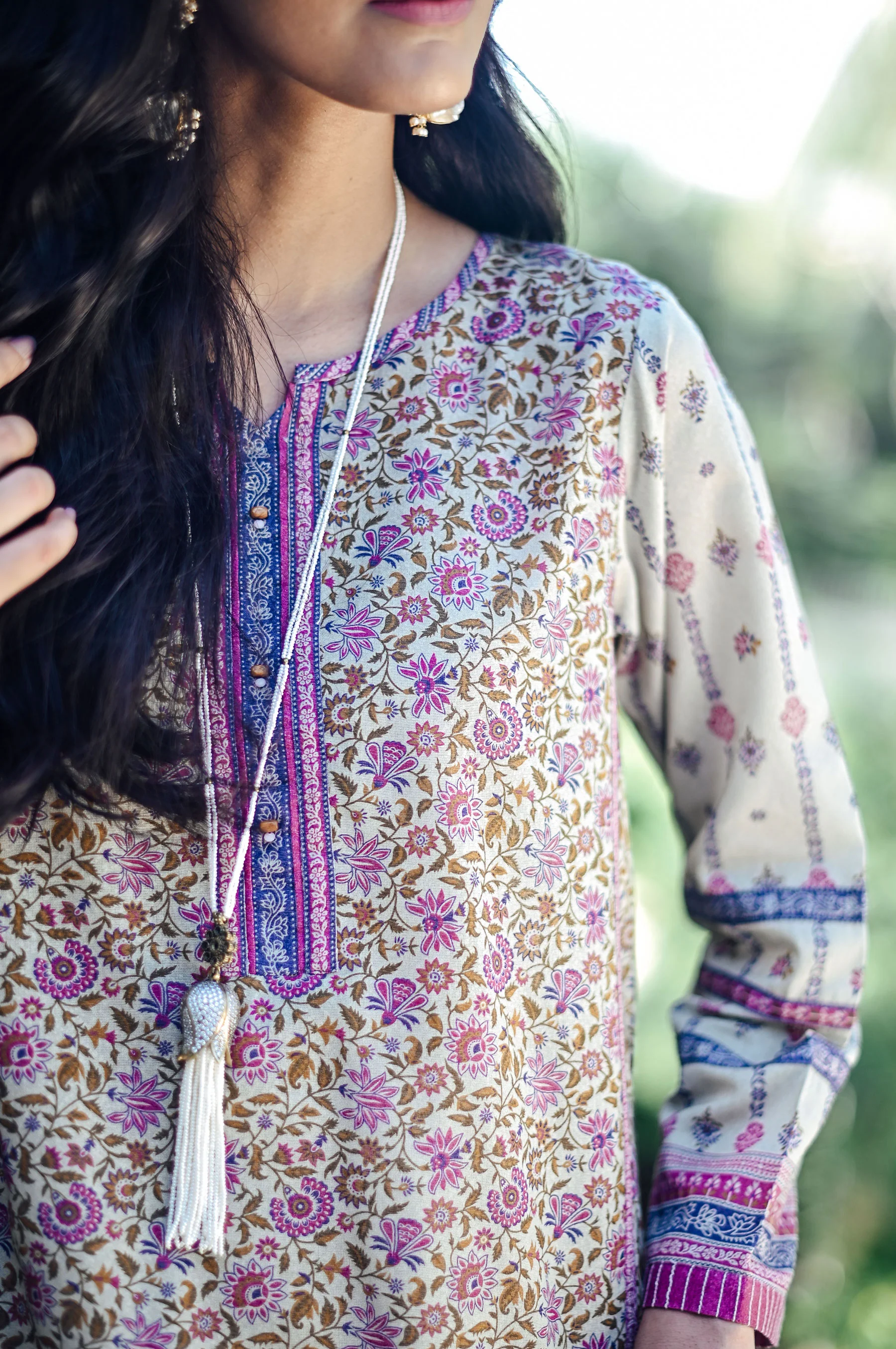 Stitched 2 Piece Printed Karandi Suit - Image 6