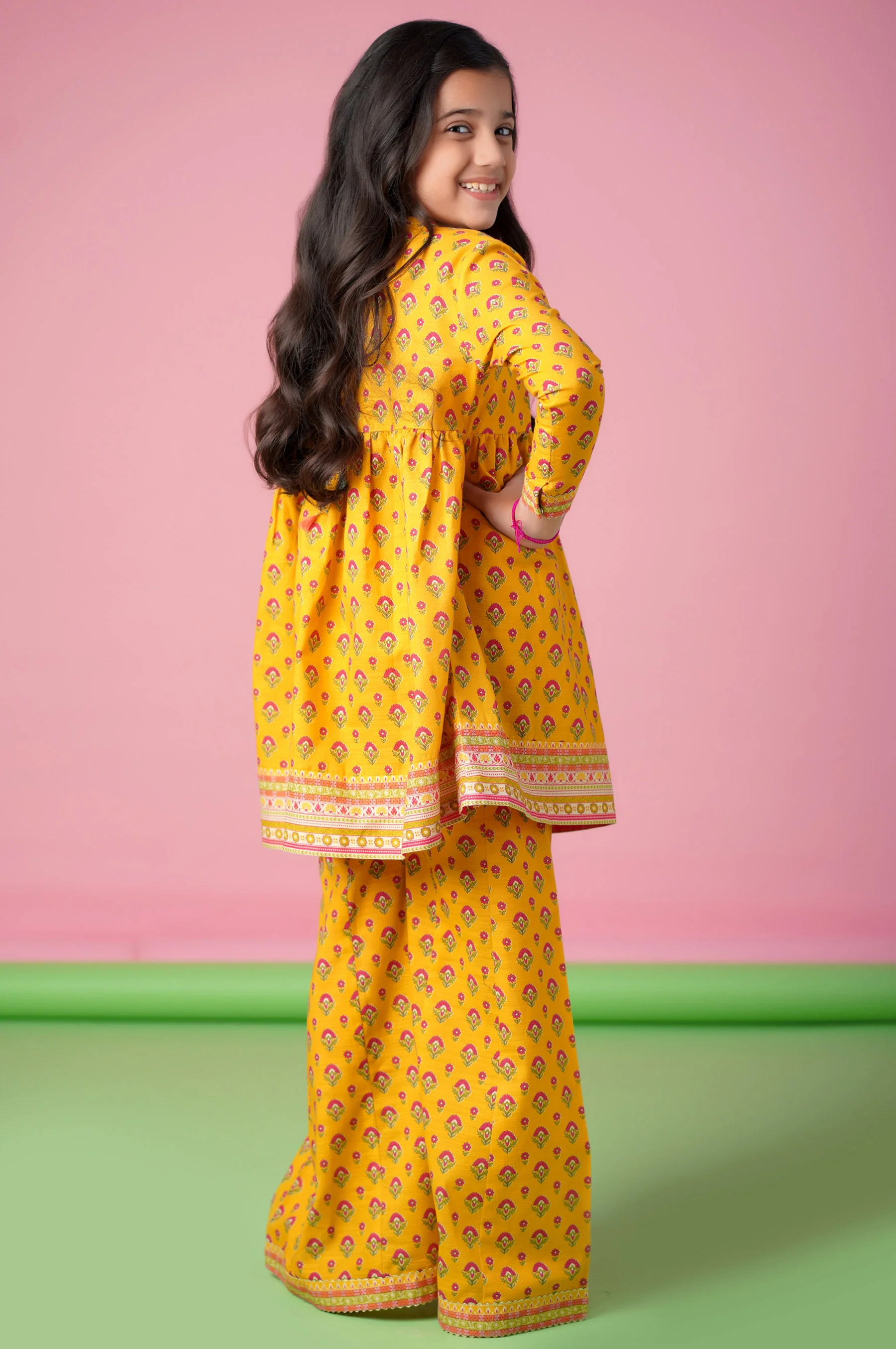 Stitched 2 Piece Printed Khaddar Suit - Image 4
