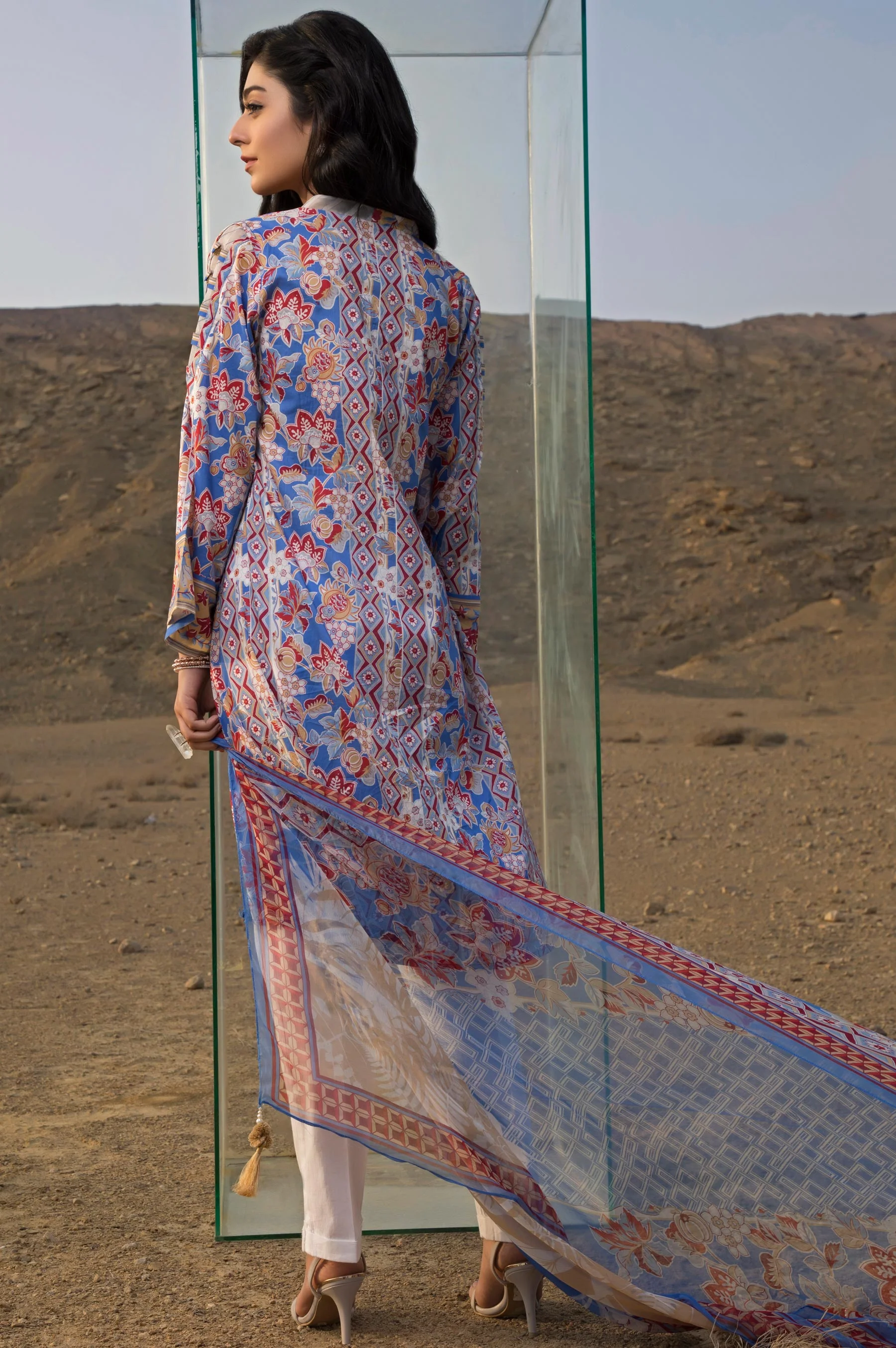 Stitched 2 Piece Printed Lawn Suit - Image 2