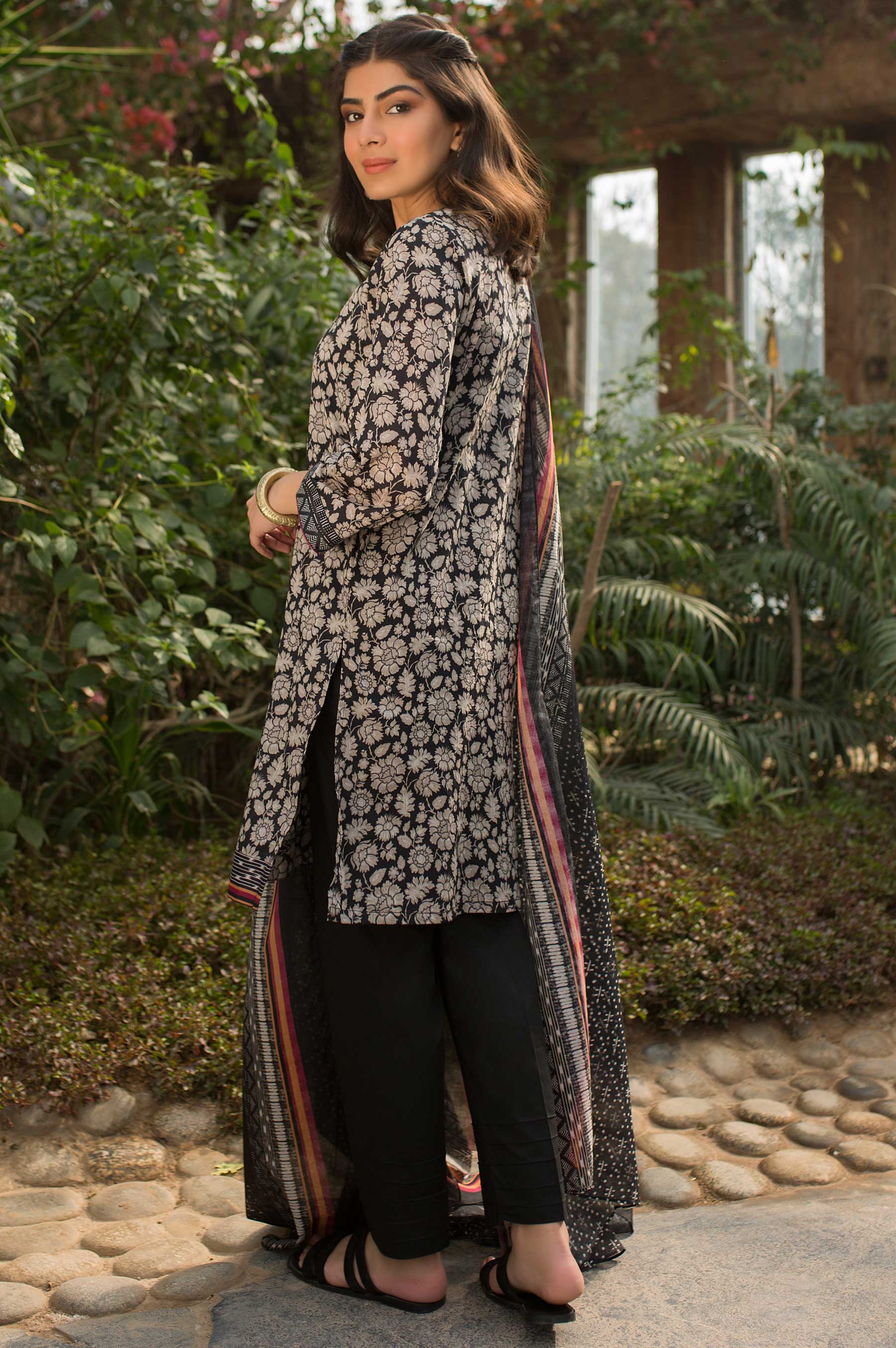 Stitched 2 Piece Printed Lawn Suit - Image 2