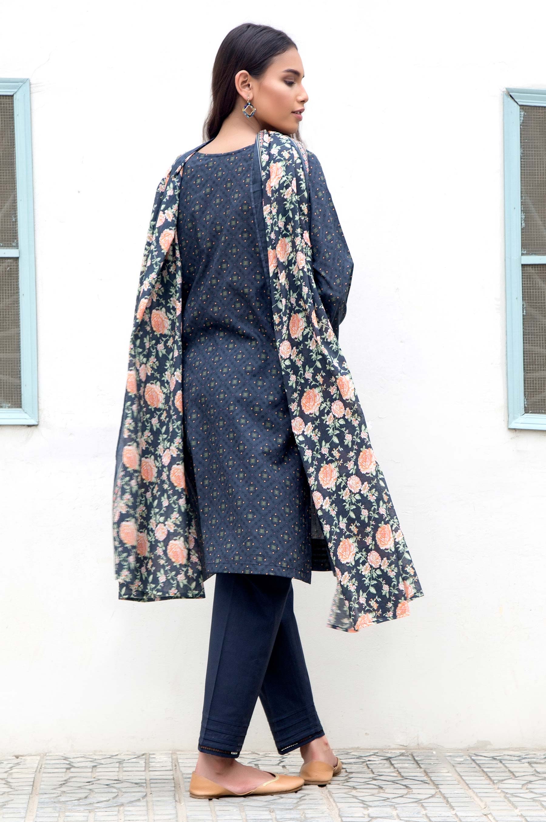 Stitched 2 Piece Printed Lawn Suit - Image 2