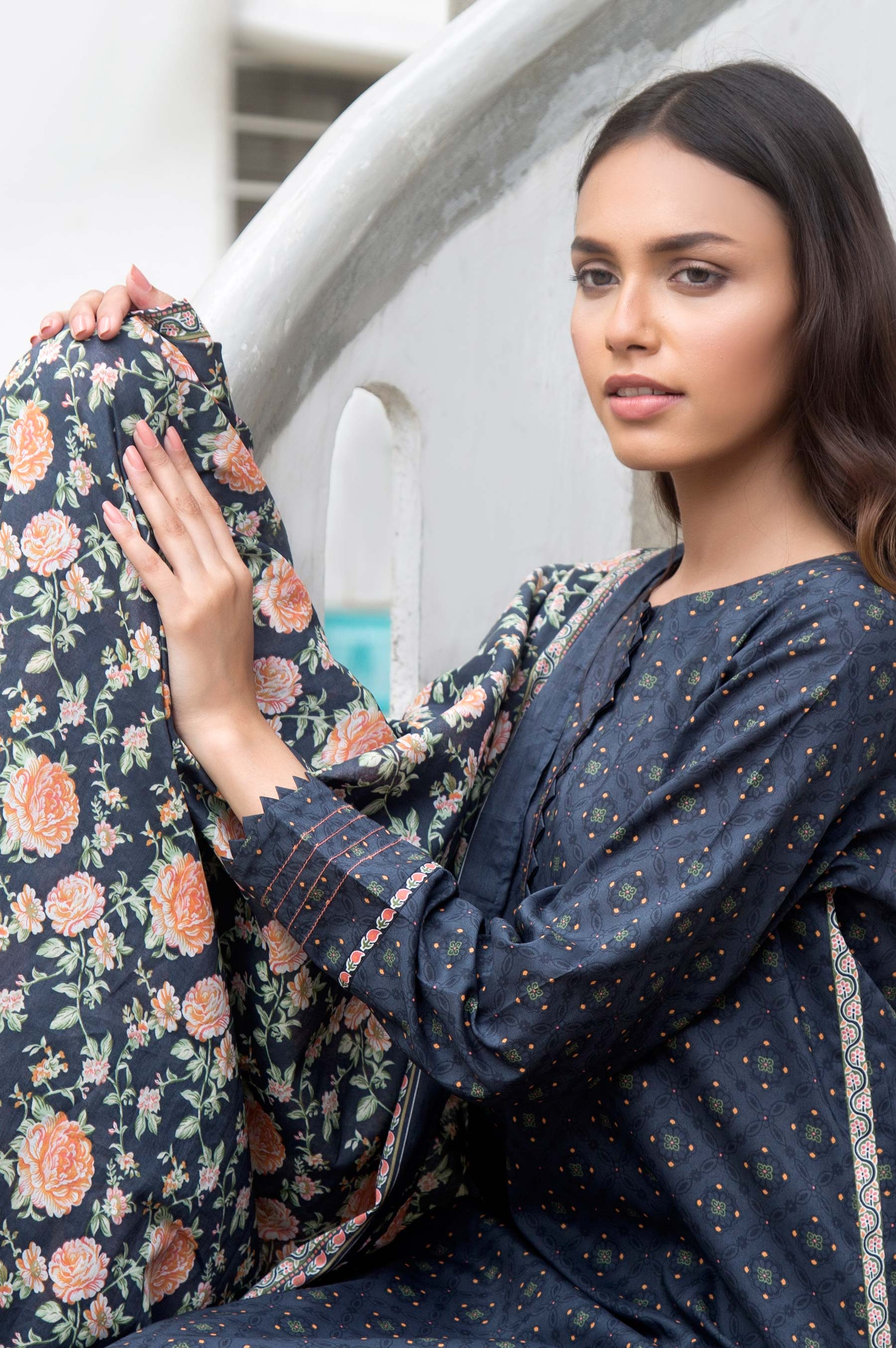 Stitched 2 Piece Printed Lawn Suit - Image 4