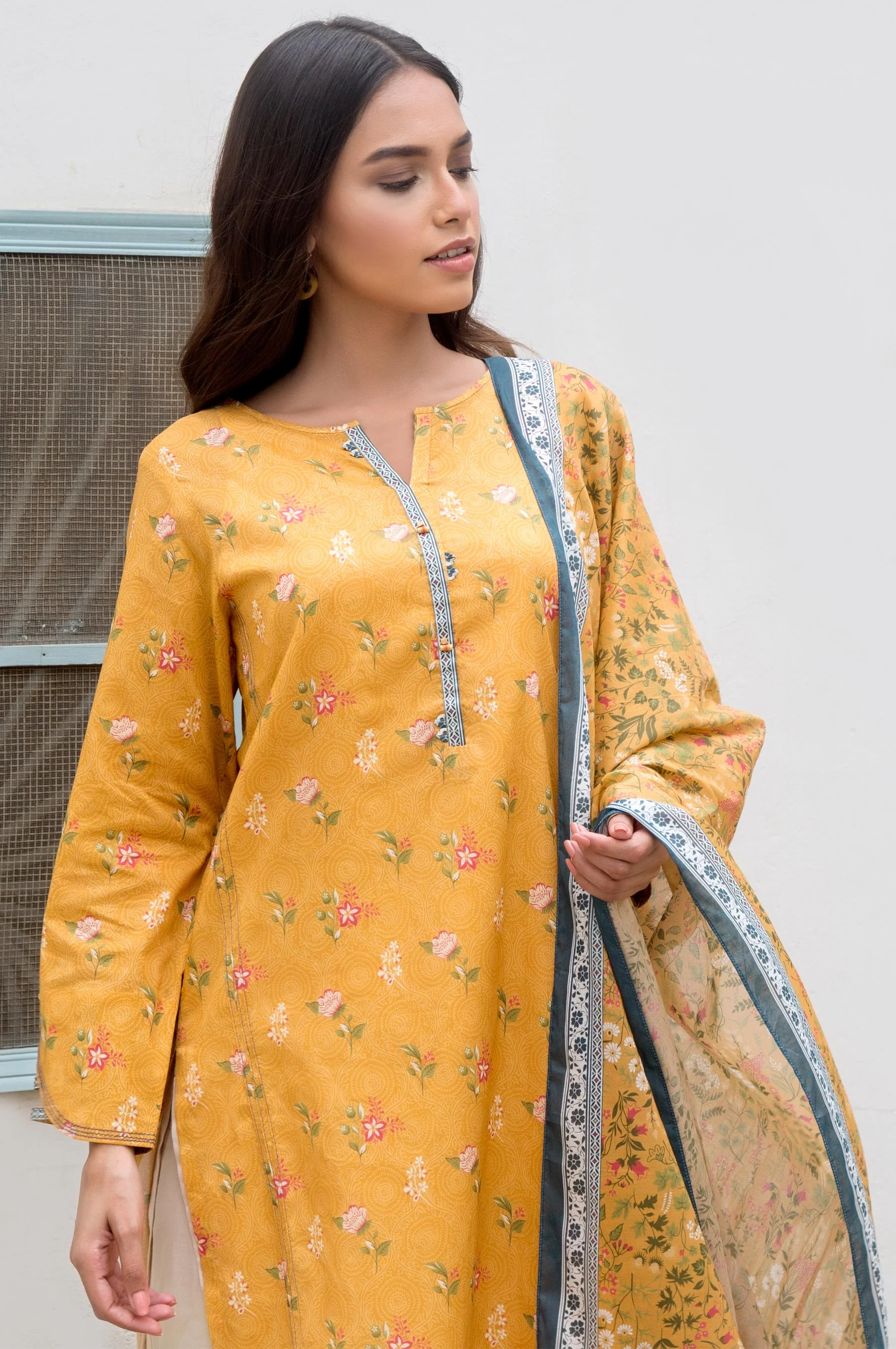 Stitched 2 Piece Printed Lawn Suit - Image 4