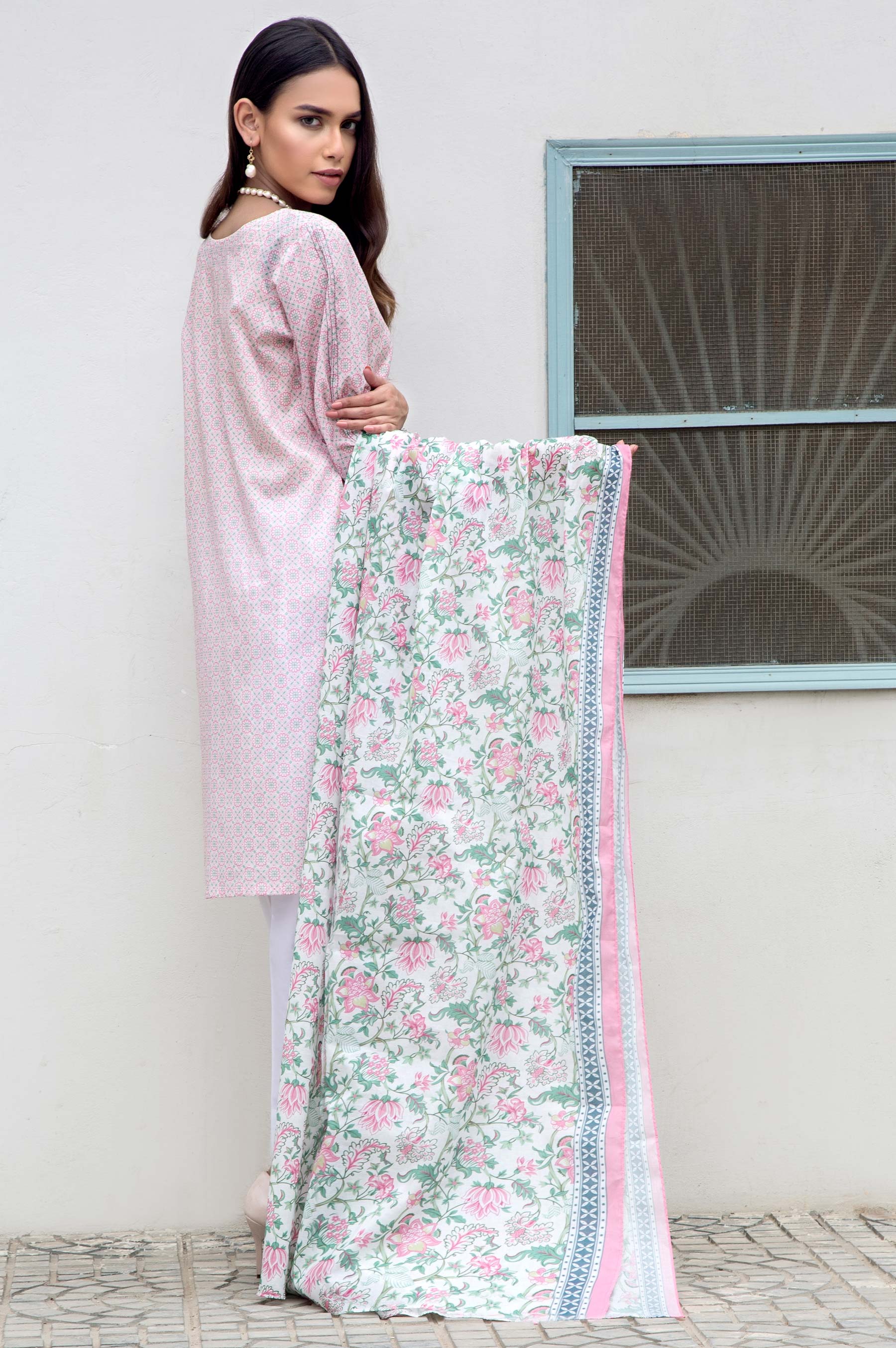 Stitched 2 Piece Printed Lawn Suit - Image 2