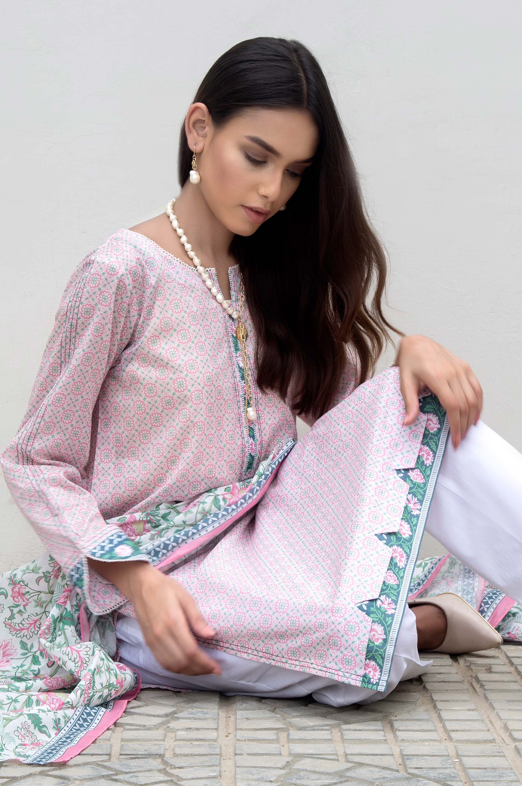 Stitched 2 Piece Printed Lawn Suit - Image 3