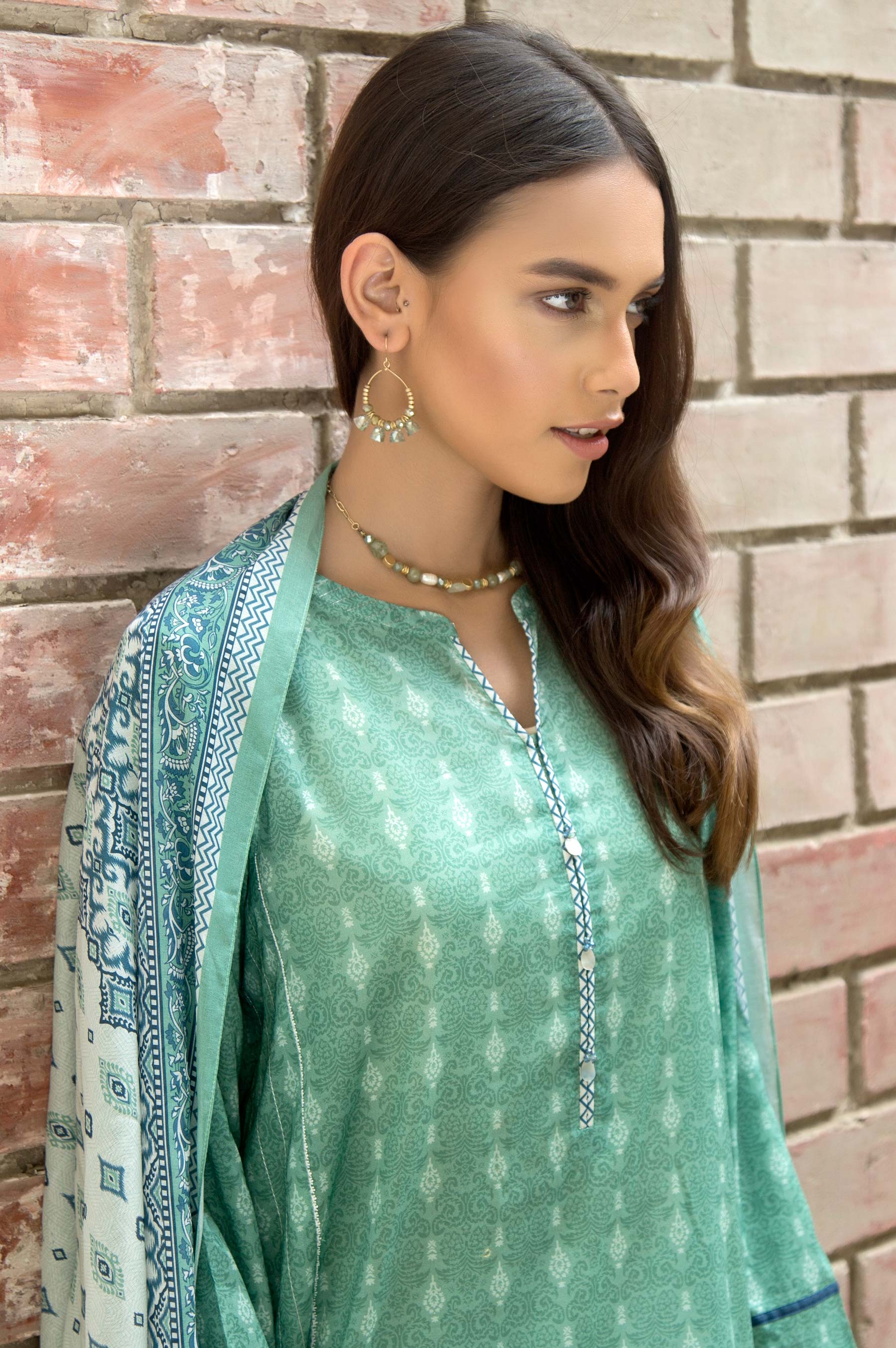 Stitched 2 Piece Printed Lawn Suit - Image 5