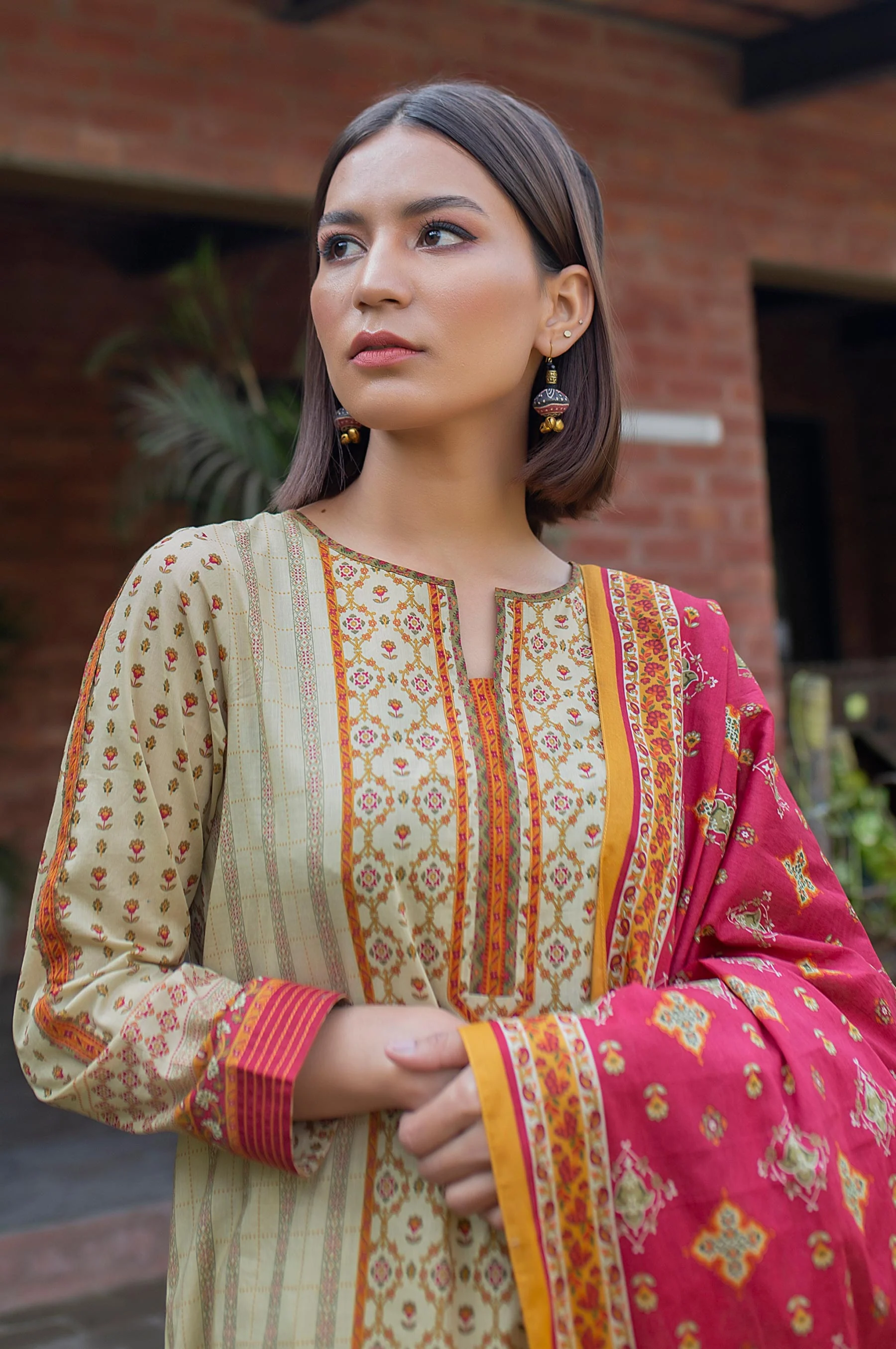 Stitched 2 Piece Printed Lawn Suit - Image 3