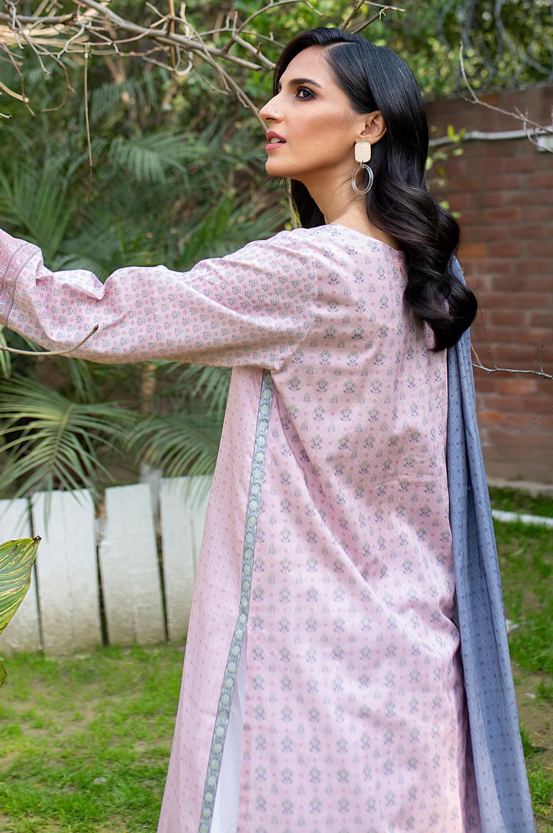 Stitched 2 Piece Printed Lawn Suit - Image 2