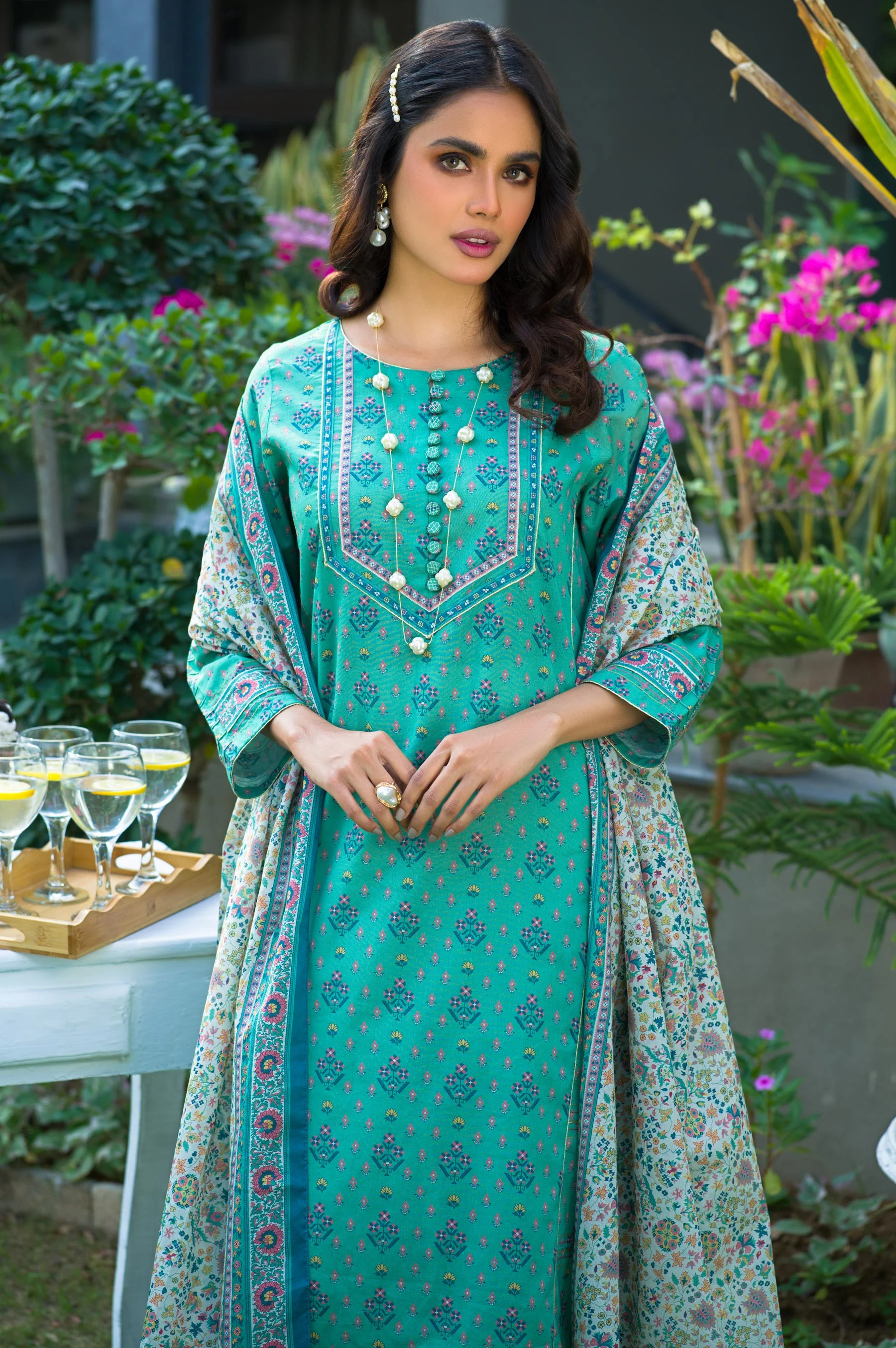 Stitched 2 Piece Printed Lawn Suit - Image 4