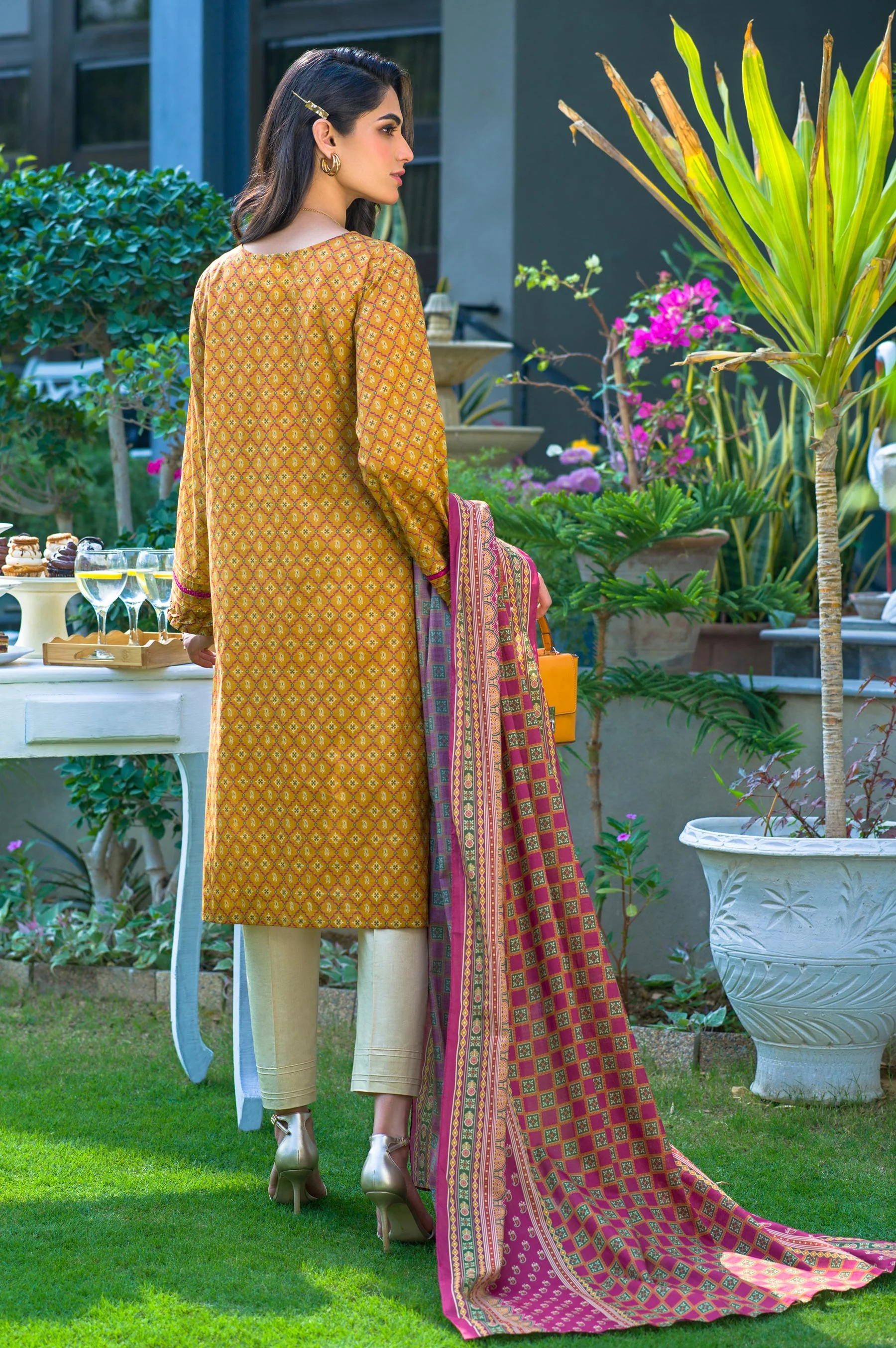 Stitched 2 Piece Printed Lawn Suit - Image 5
