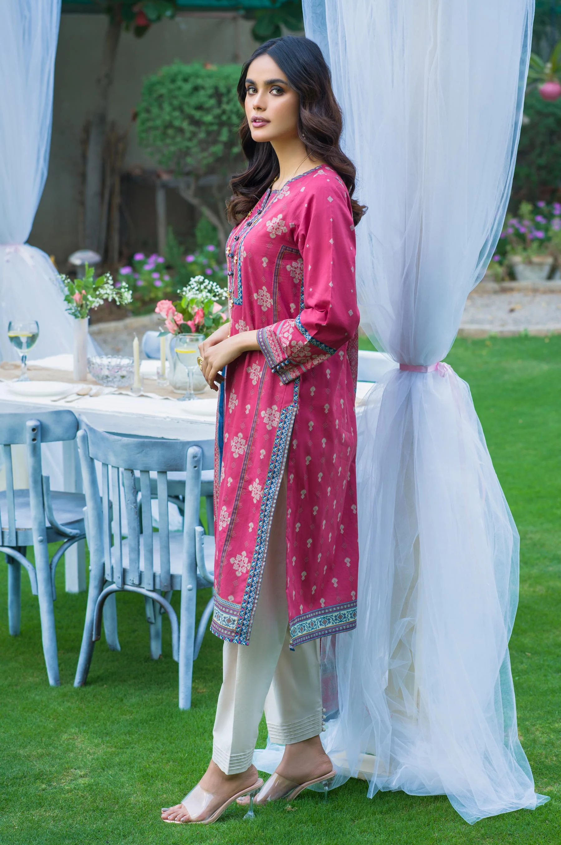 Stitched 2 Piece Printed Lawn Suit - Image 4