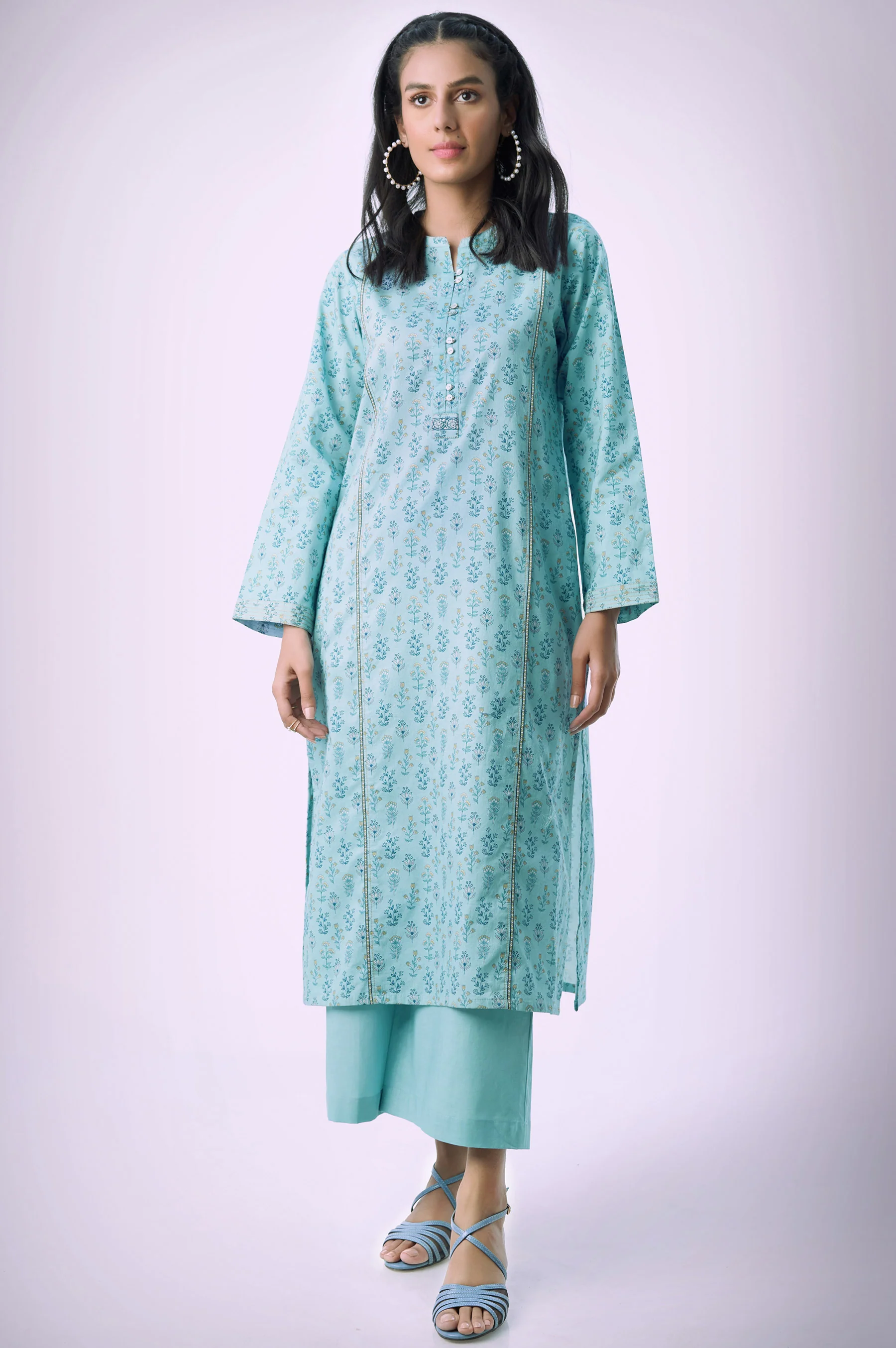 Stitched 2 Piece Printed Lawn Suit - Image 3