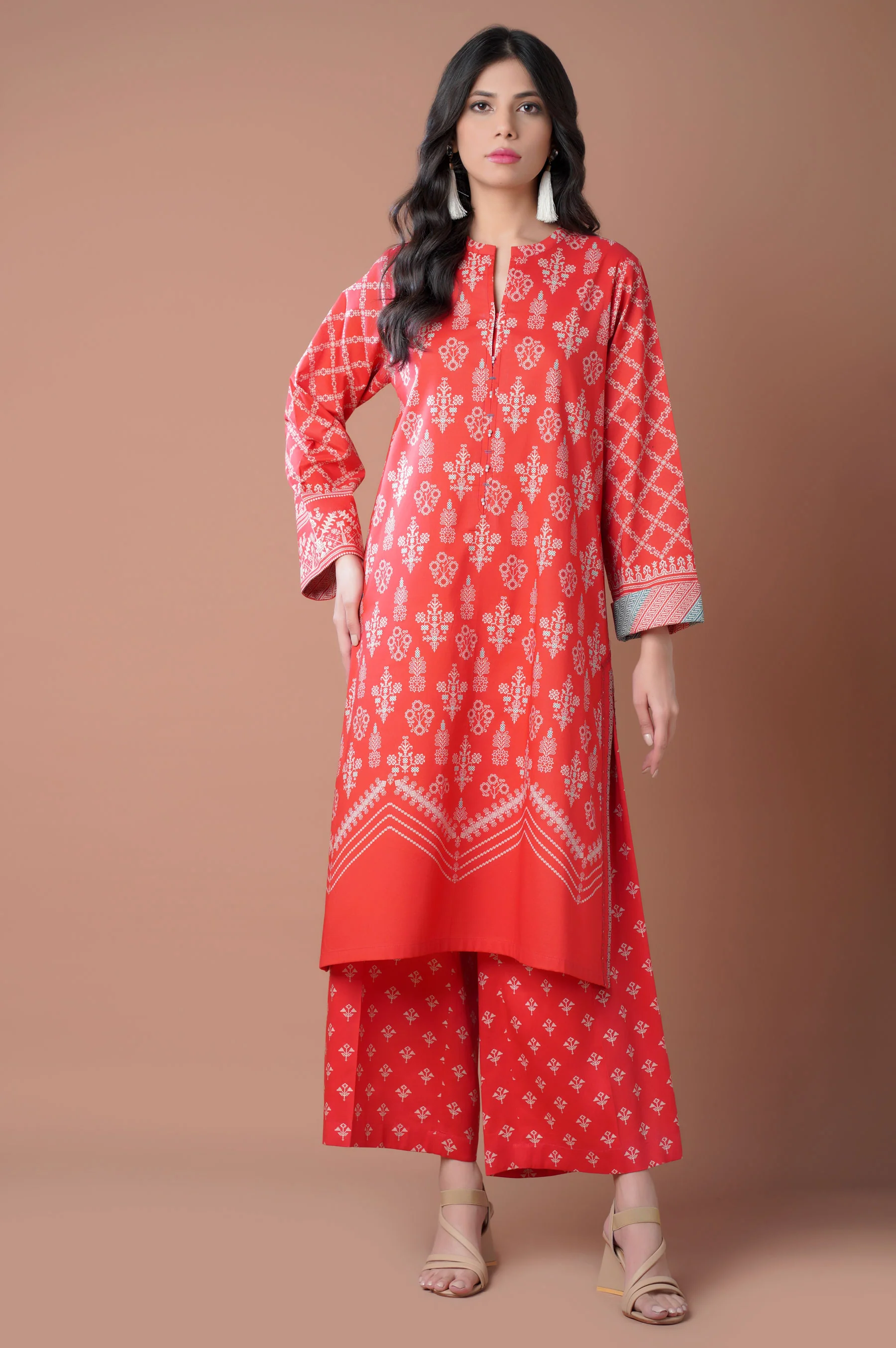 Stitched 2 Piece Printed Lawn Suit - Image 3