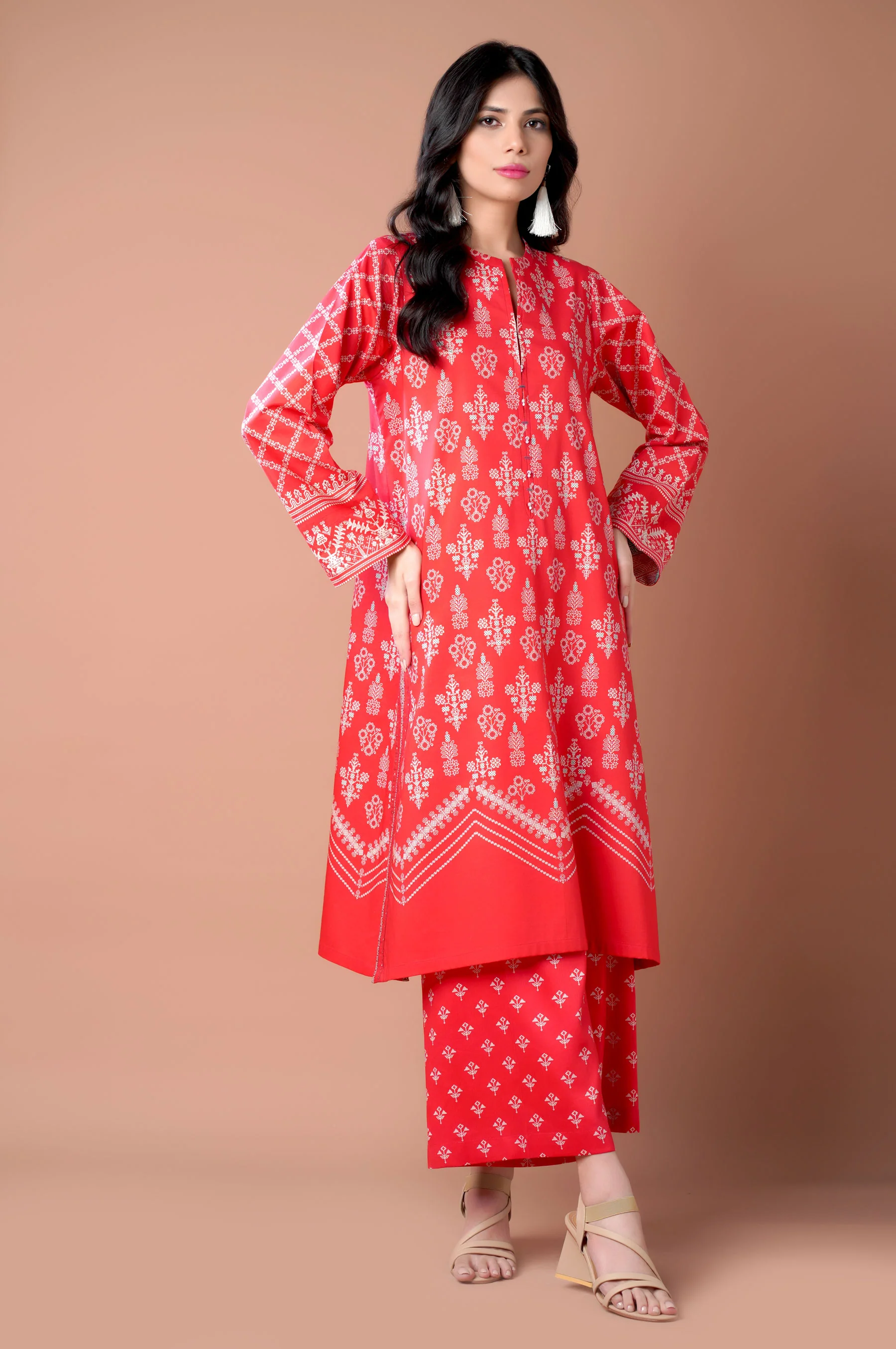 Stitched 2 Piece Printed Lawn Suit - Image 6