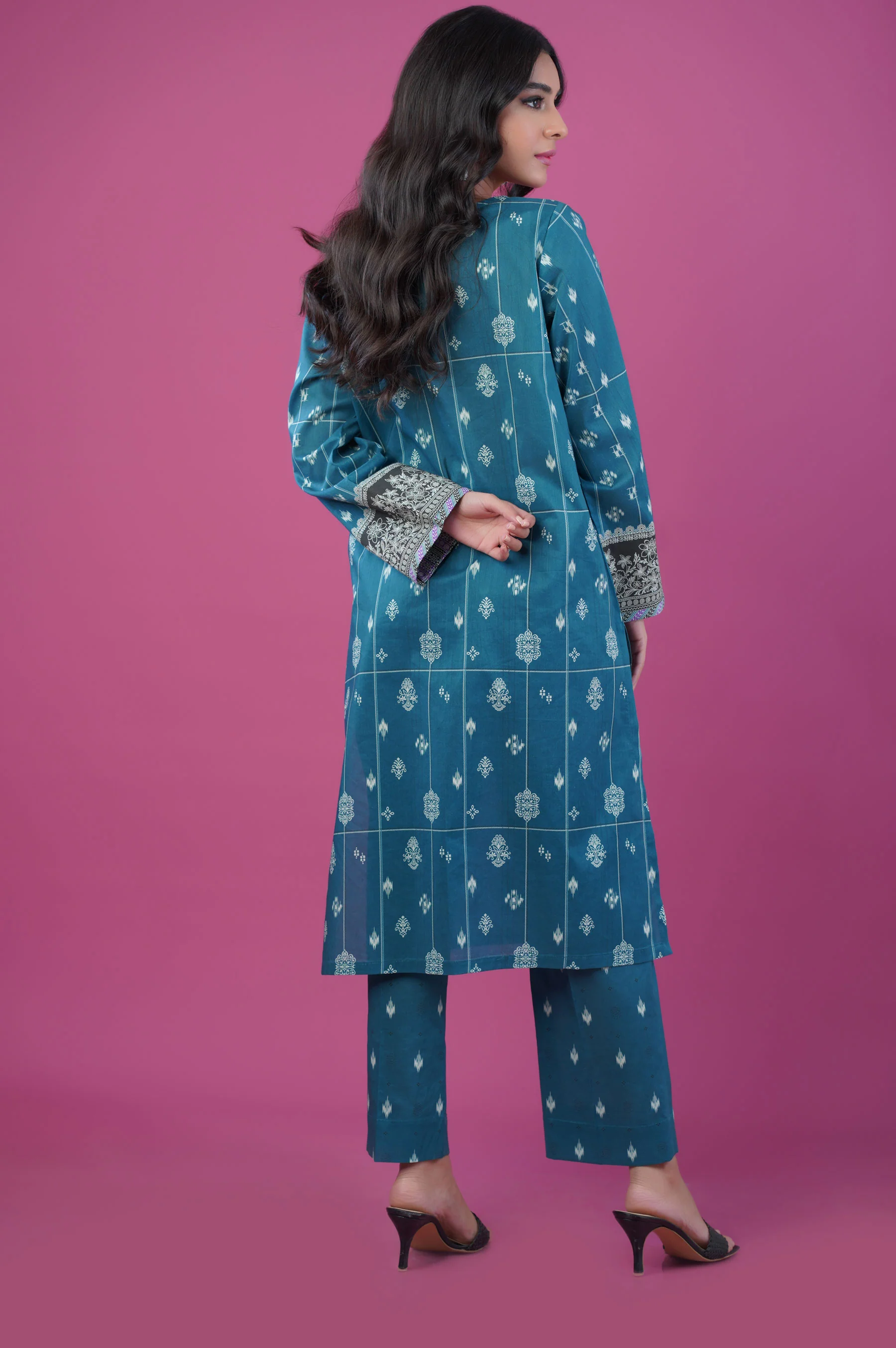 Stitched 2 Piece Printed Lawn Suit - Image 3