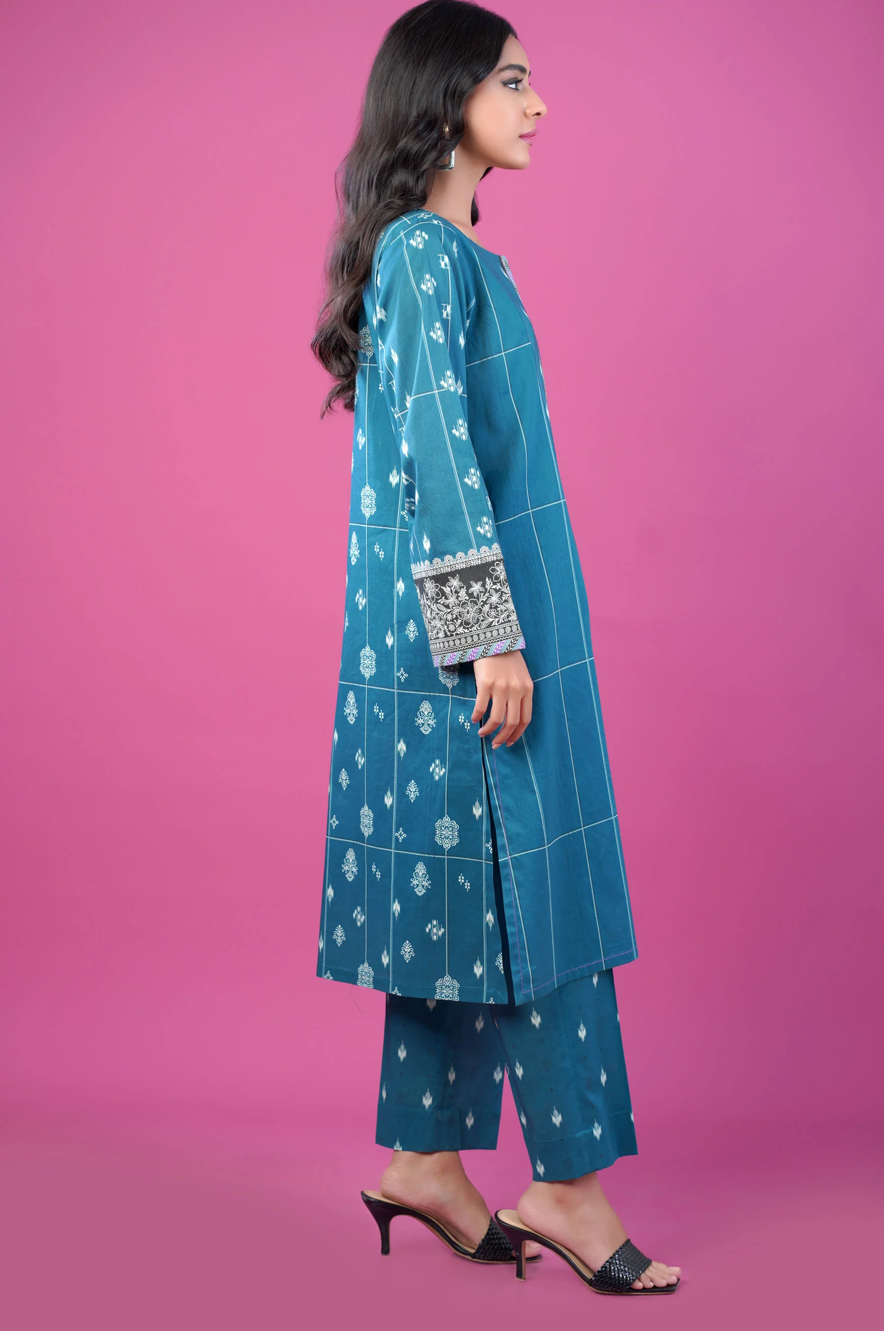 Stitched 2 Piece Printed Lawn Suit - Image 4
