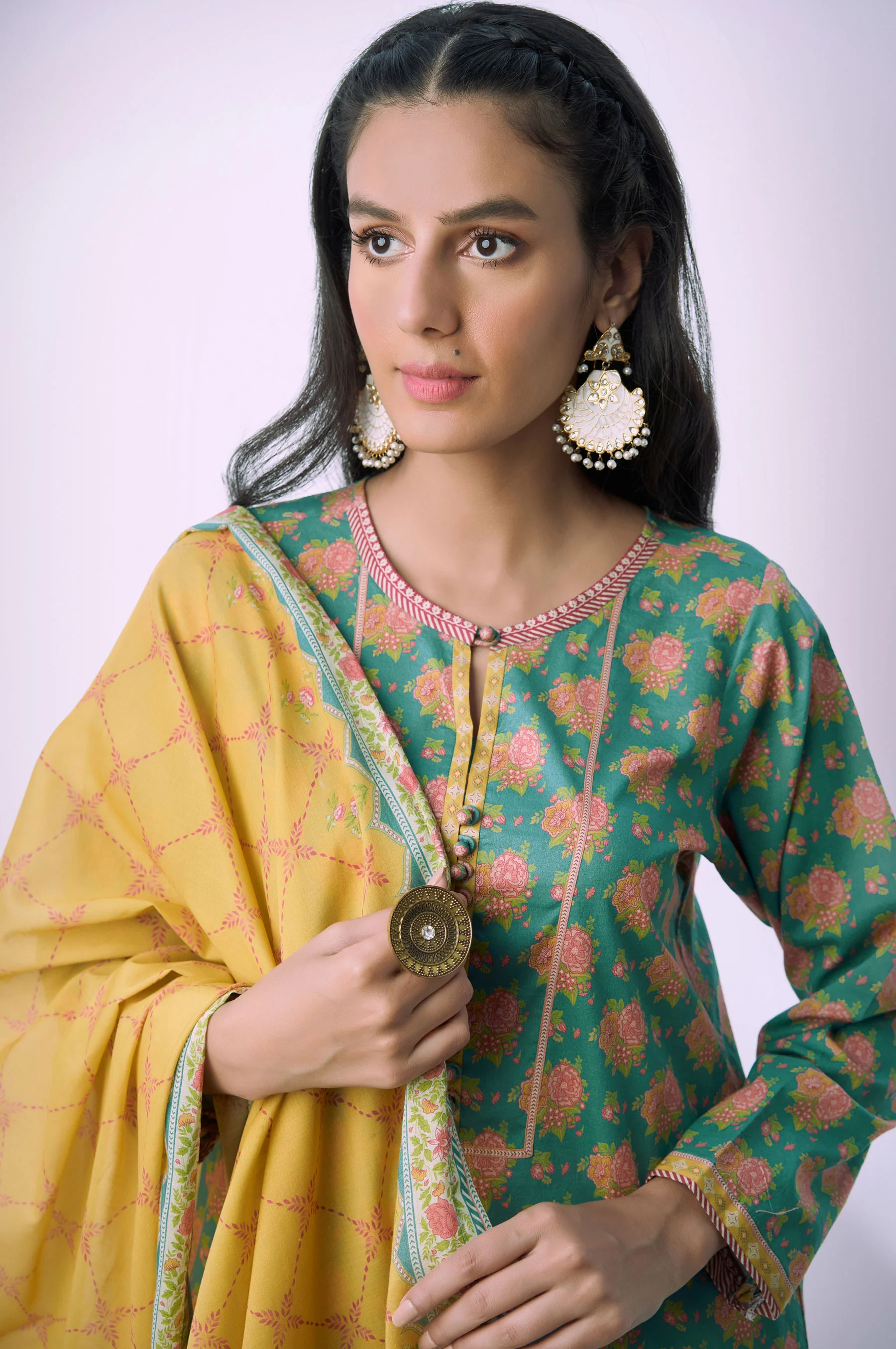 Stitched 2 Piece Printed Lawn Suit - Image 4