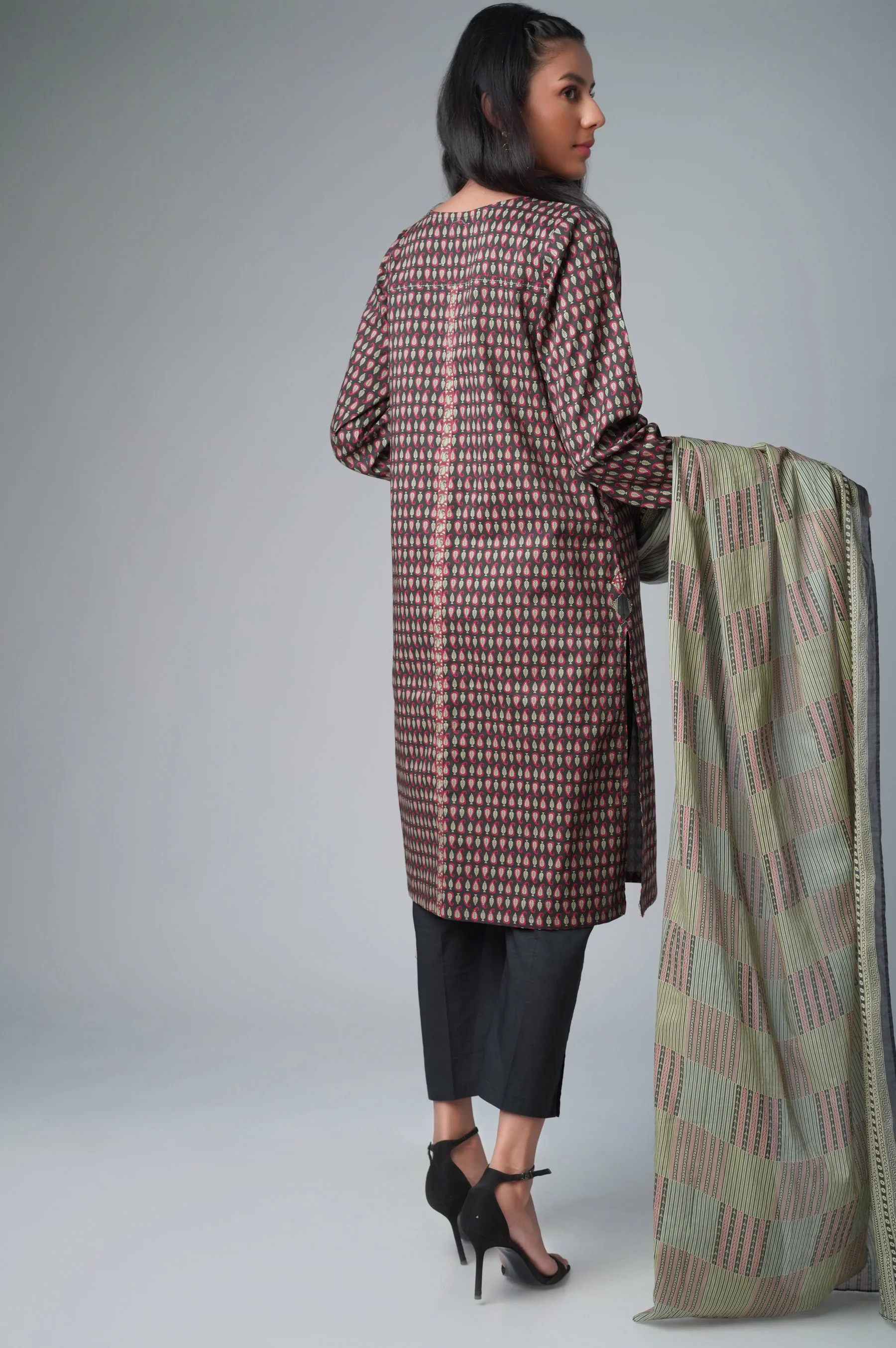 Stitched 2 Piece Printed Lawn Suit - Image 2