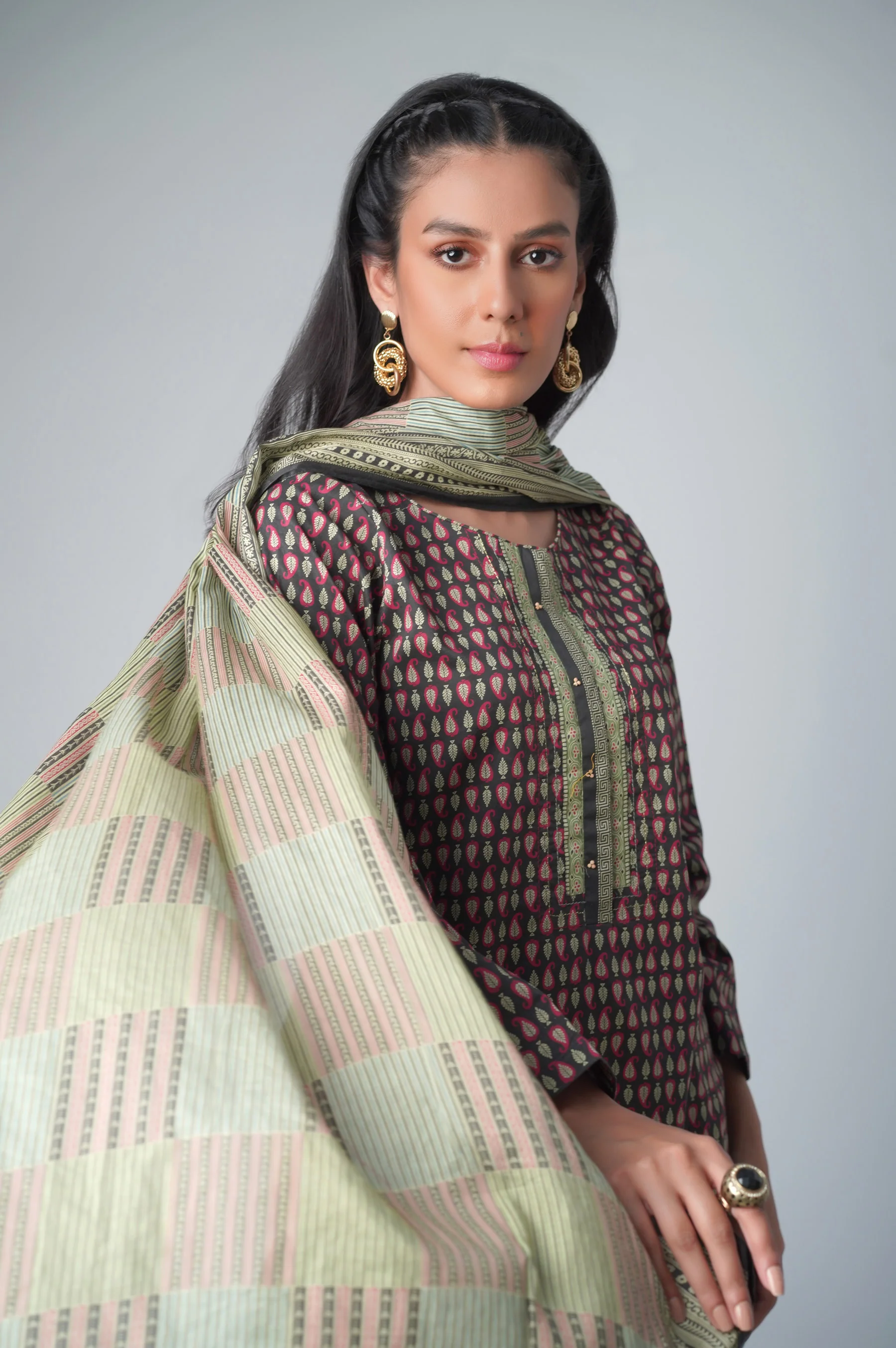 Stitched 2 Piece Printed Lawn Suit - Image 4