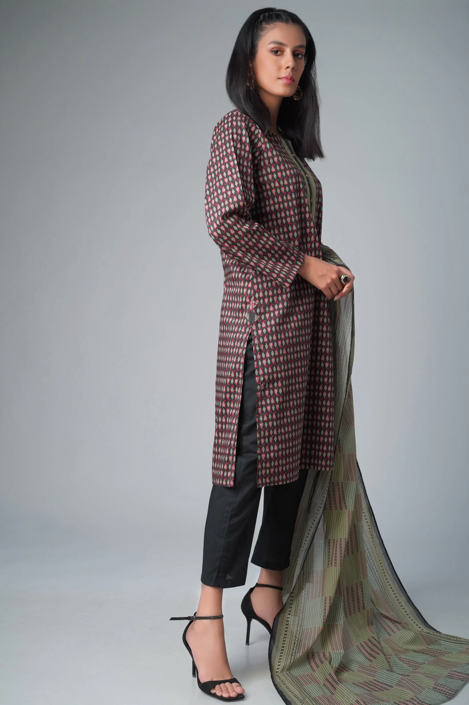 Stitched 2 Piece Printed Lawn Suit - Image 6