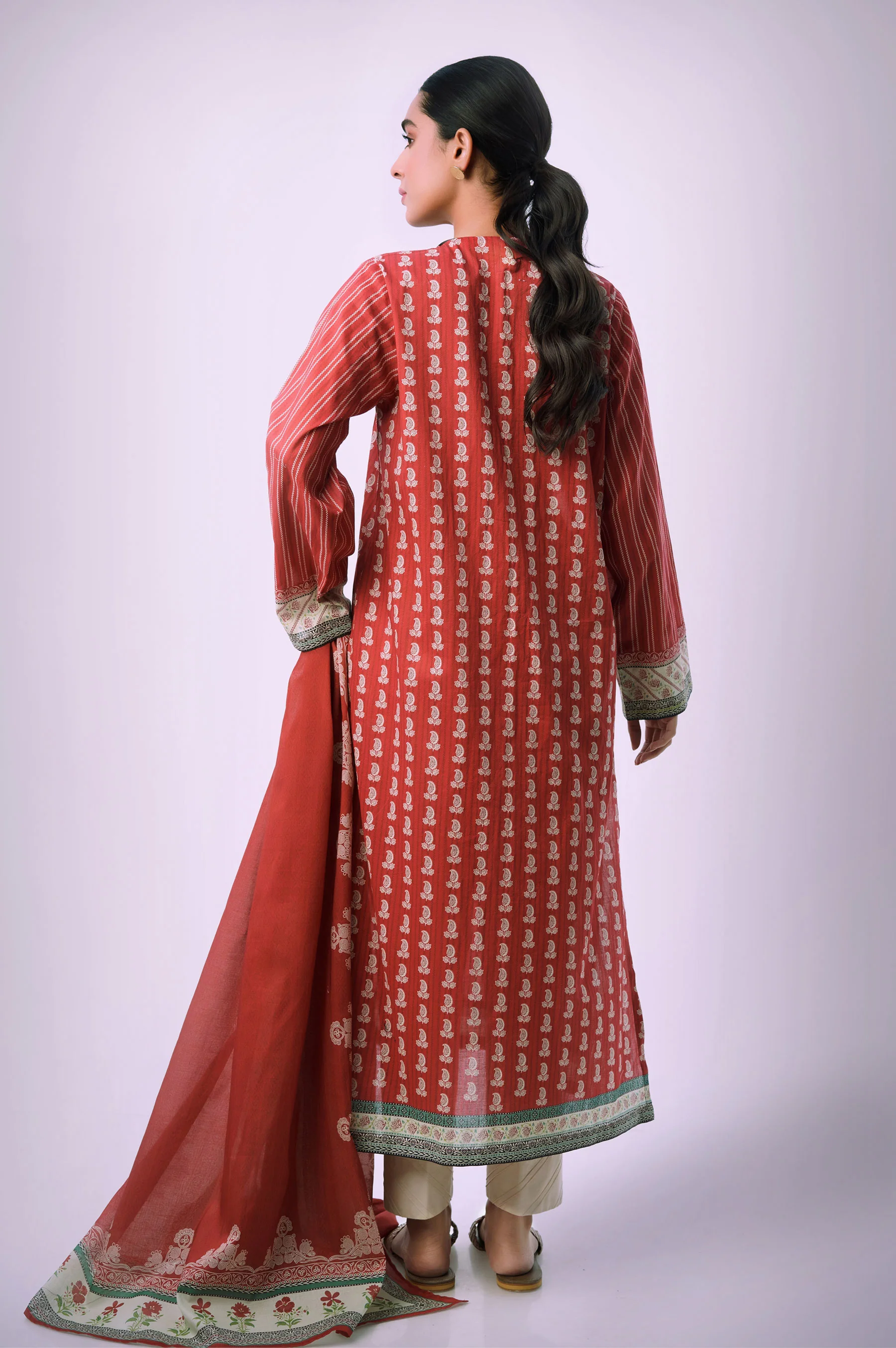 Stitched 2 Piece Printed Lawn Suit - Image 3